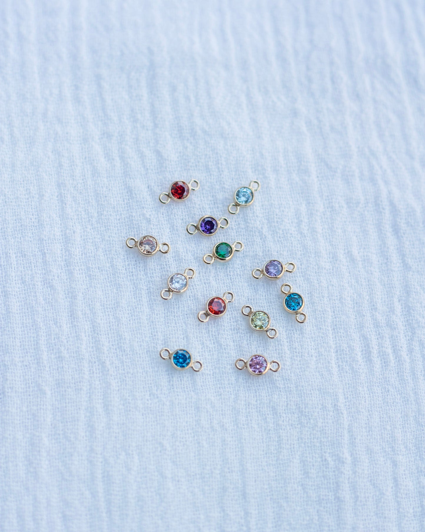 3mm Birthstone Connector, CN115