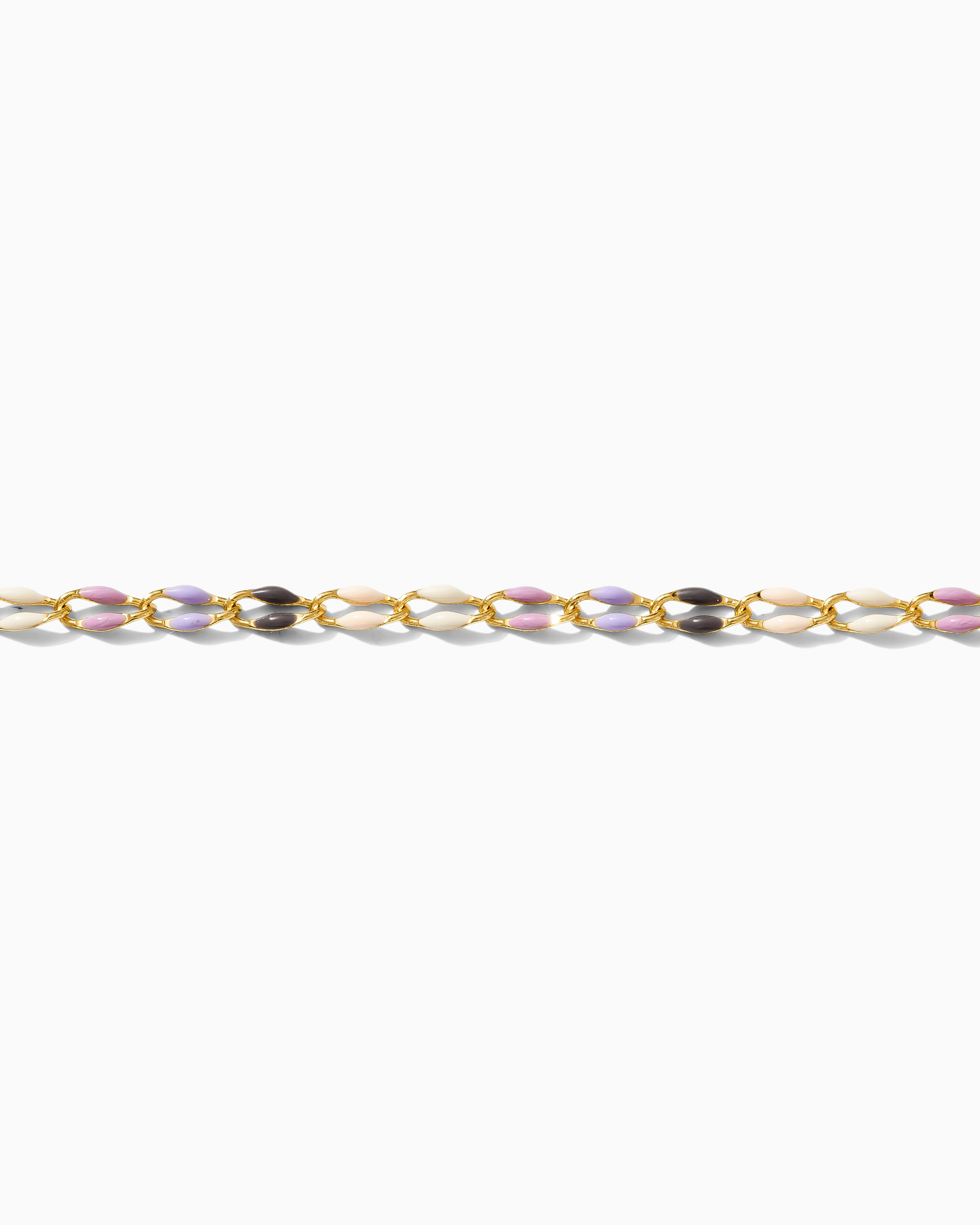 Lavender Multi Color Enamel Chain, GP102
