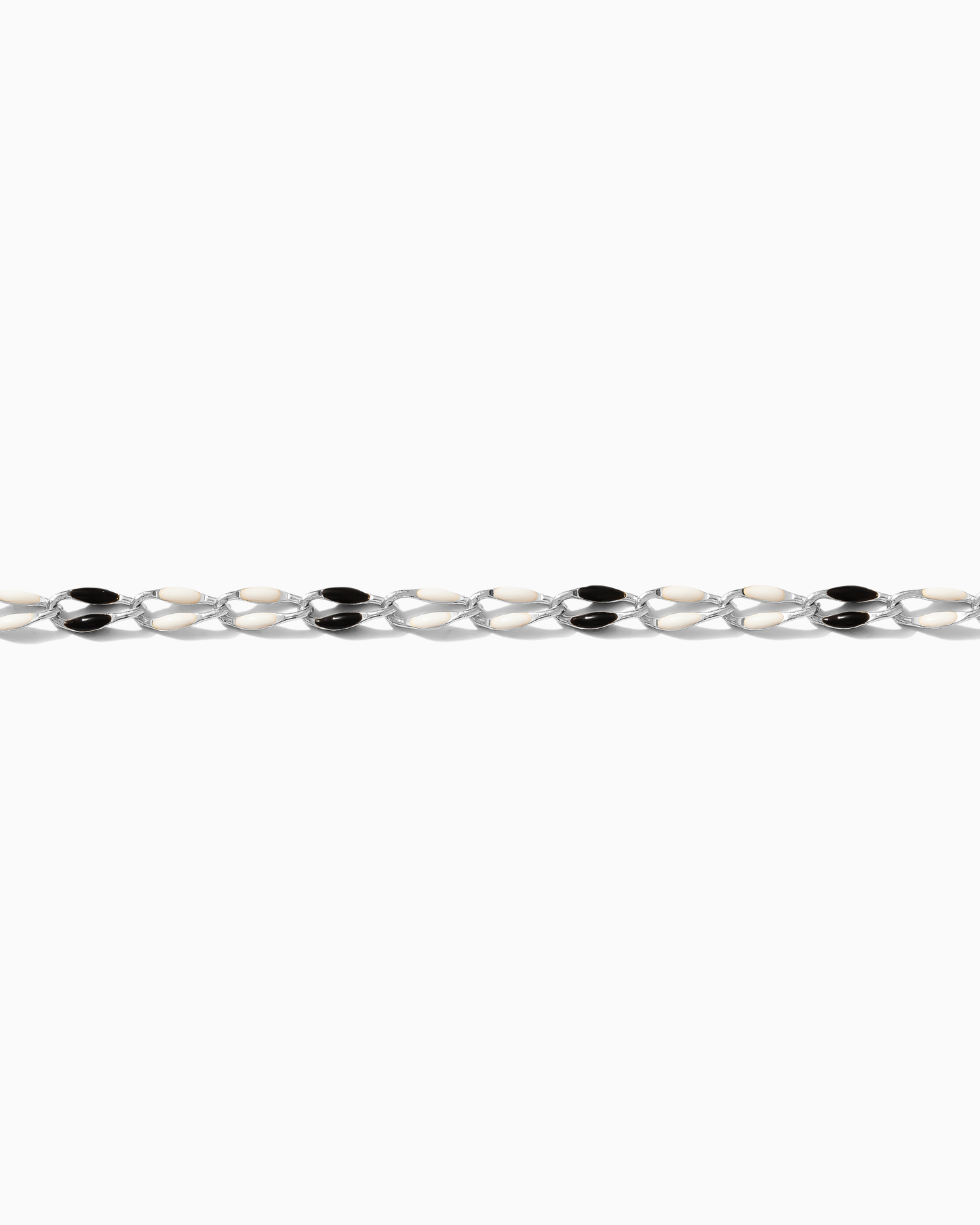 Black and White Enamel Chain, SP111