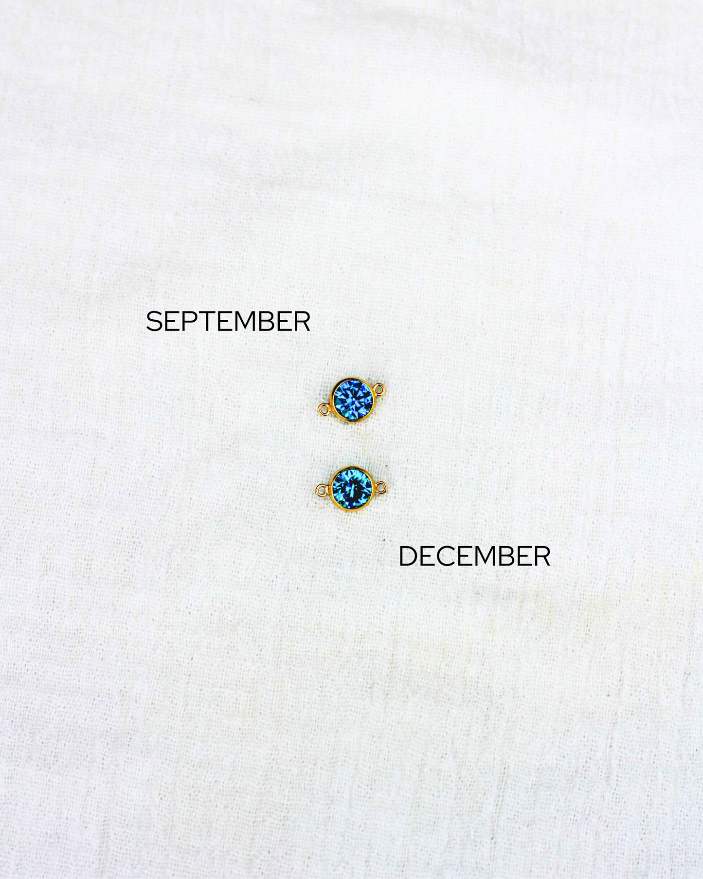 6mm Birthstone Connector, CN195