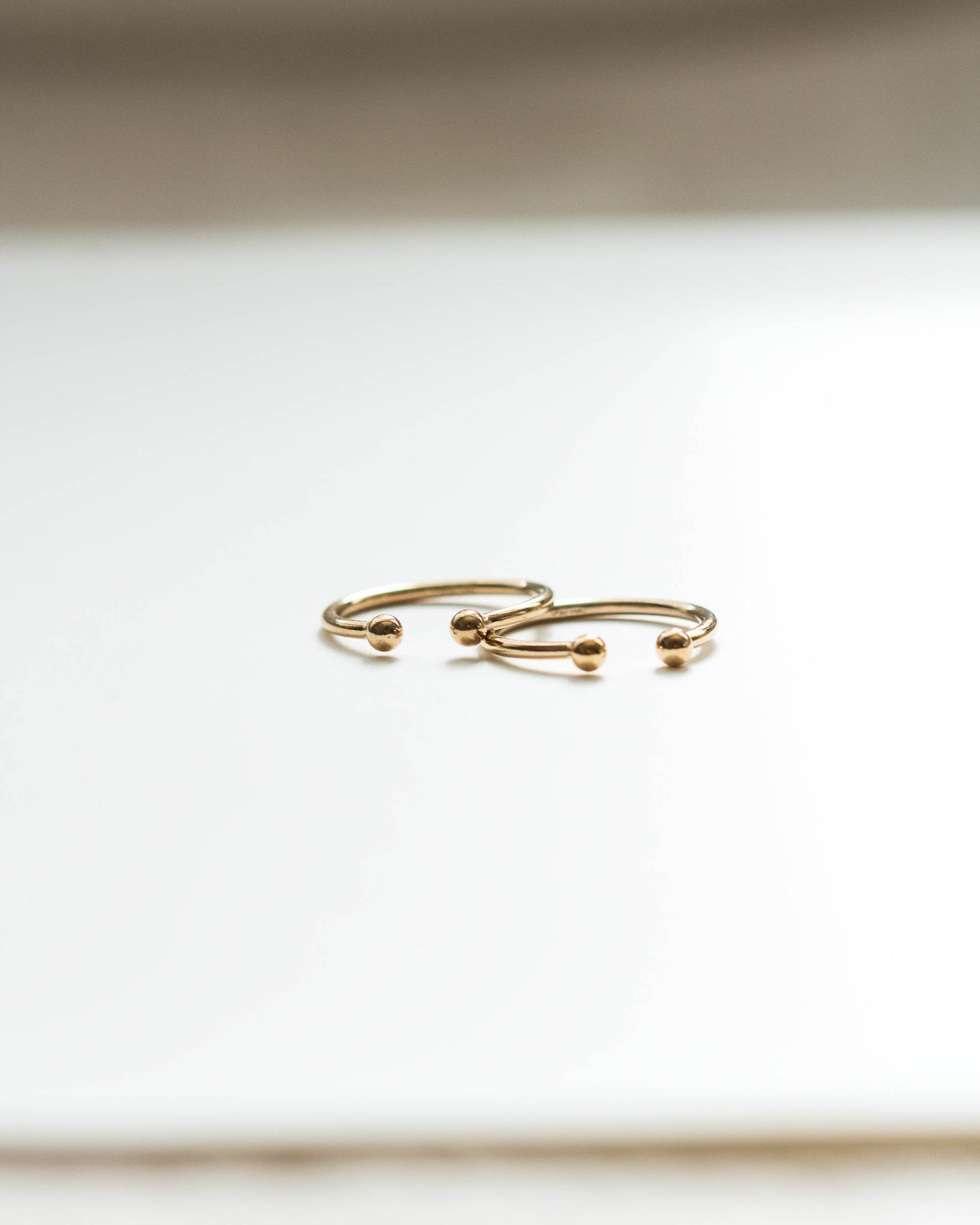 Open Front Beaded Ring, R02