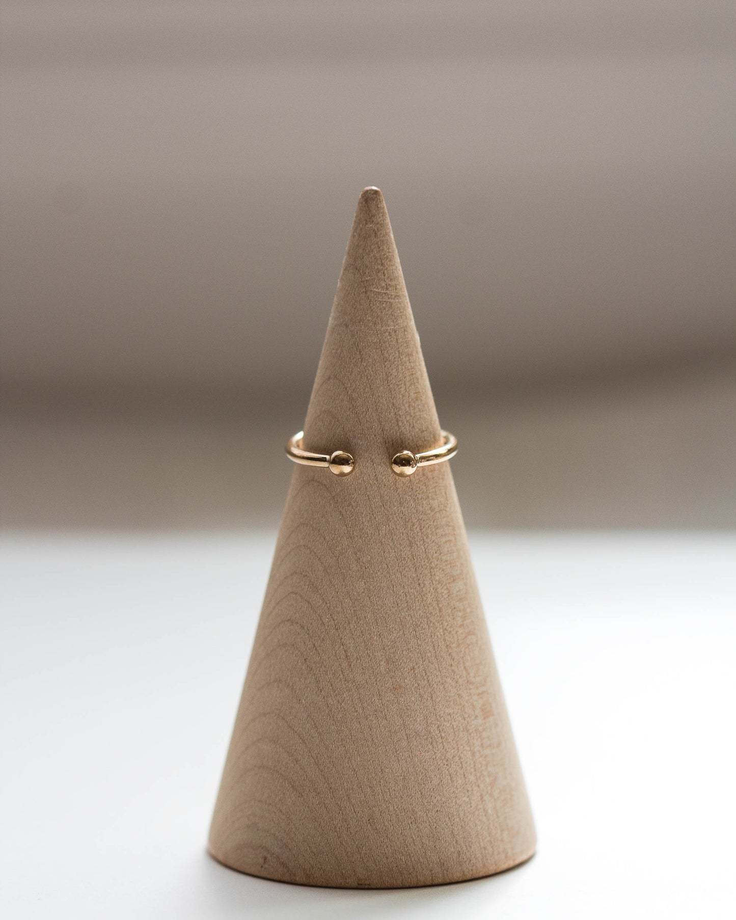 Open Front Beaded Ring, R02