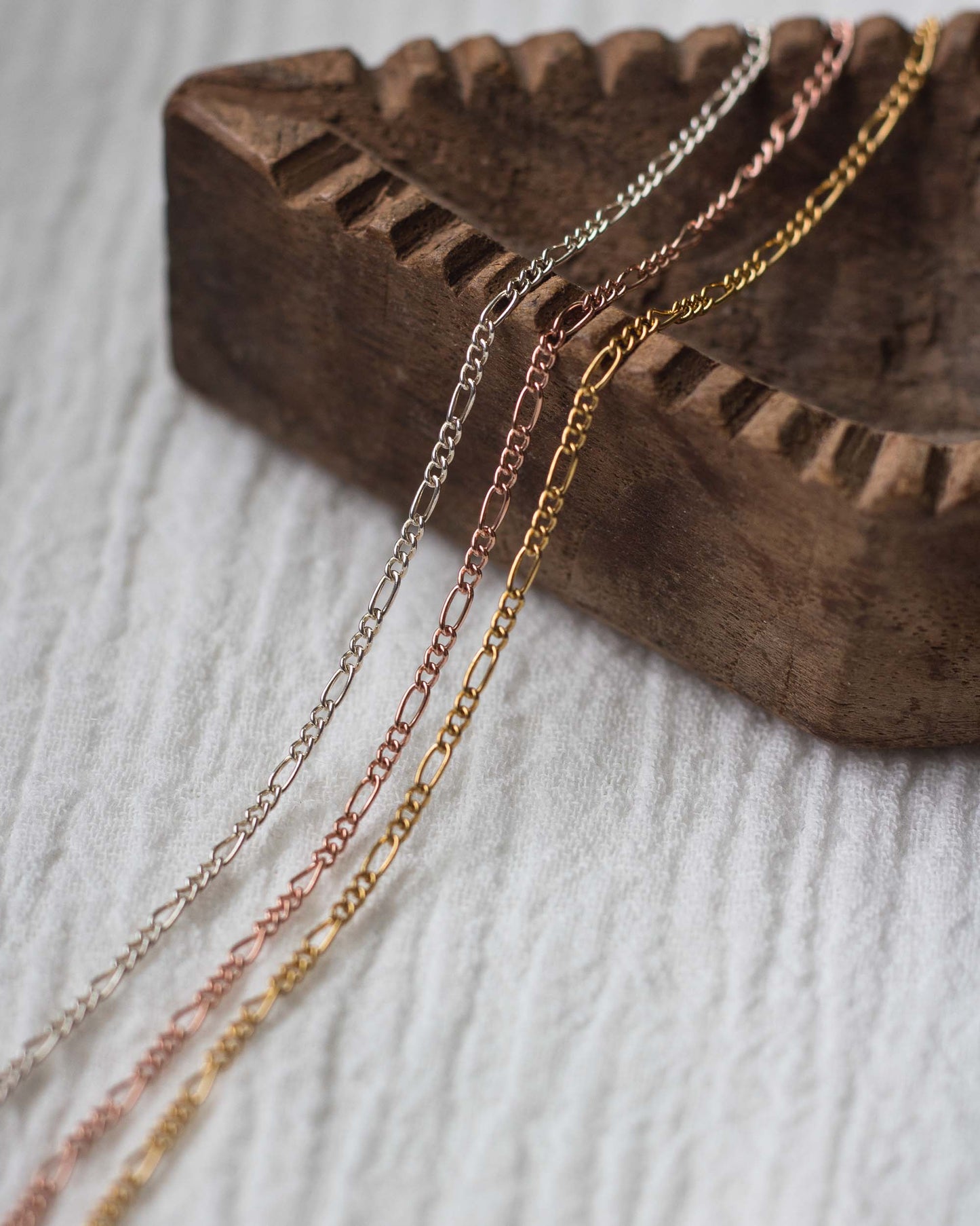 1.5mm Figaro Chain, S13, G13, R13