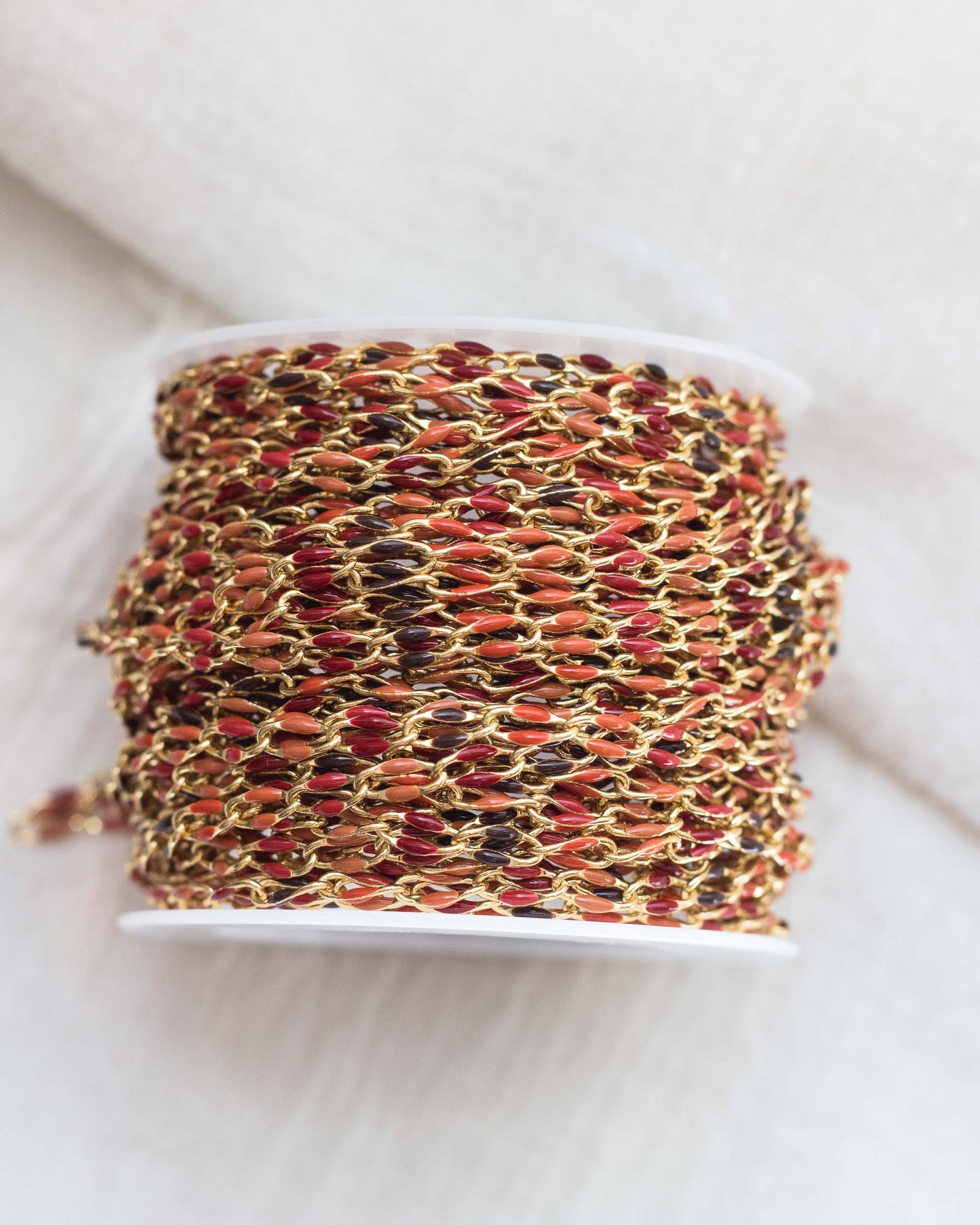 Autumn Multi Color Enamel Chain, GP114