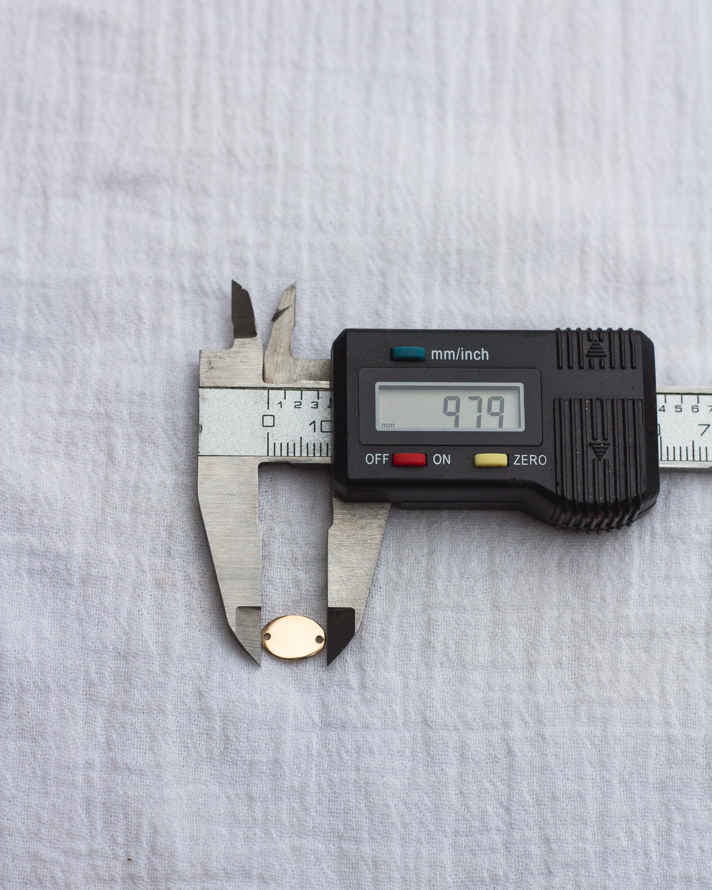 10x7mm Oval Blank with Two Holes, B37