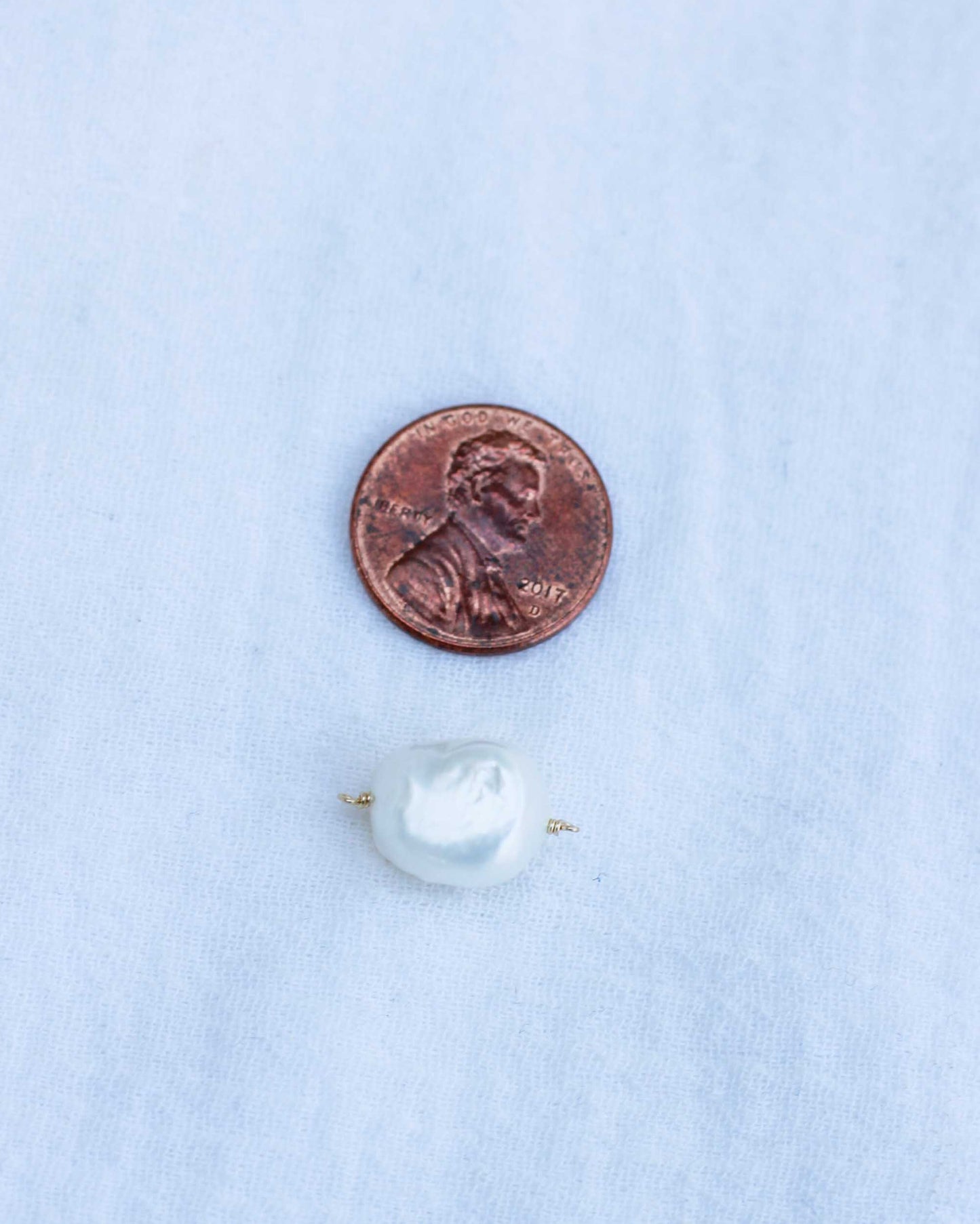 Freshwater Pearl Baroque Shaped Connector, CN122