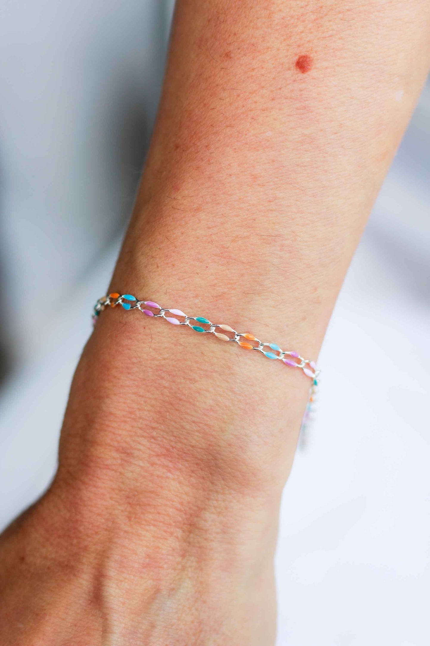 Multi Color Enamel Chain, SP105