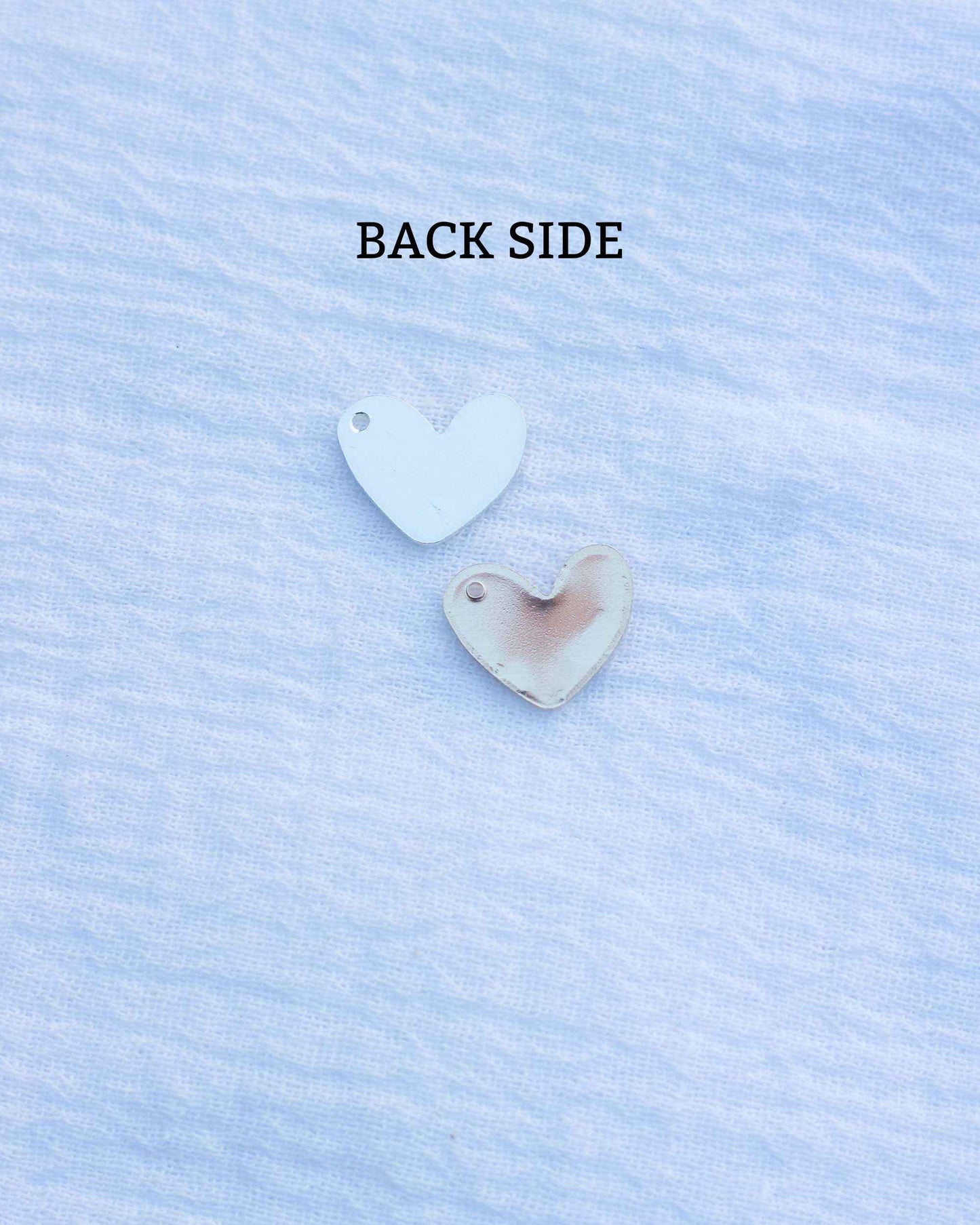 11x13mm Heart Blank with One Hole, B28