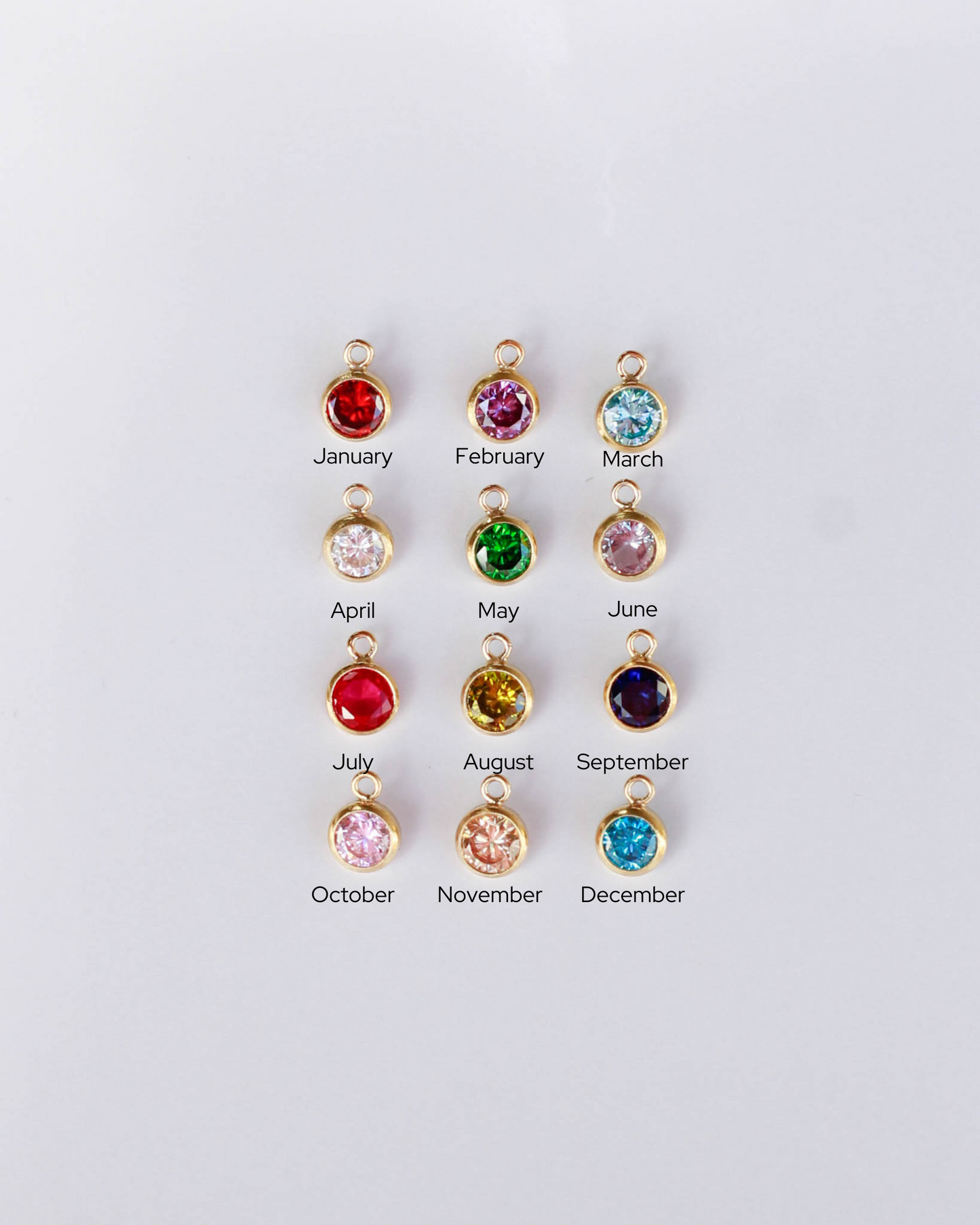 4mm Birthstone Charm, CH11