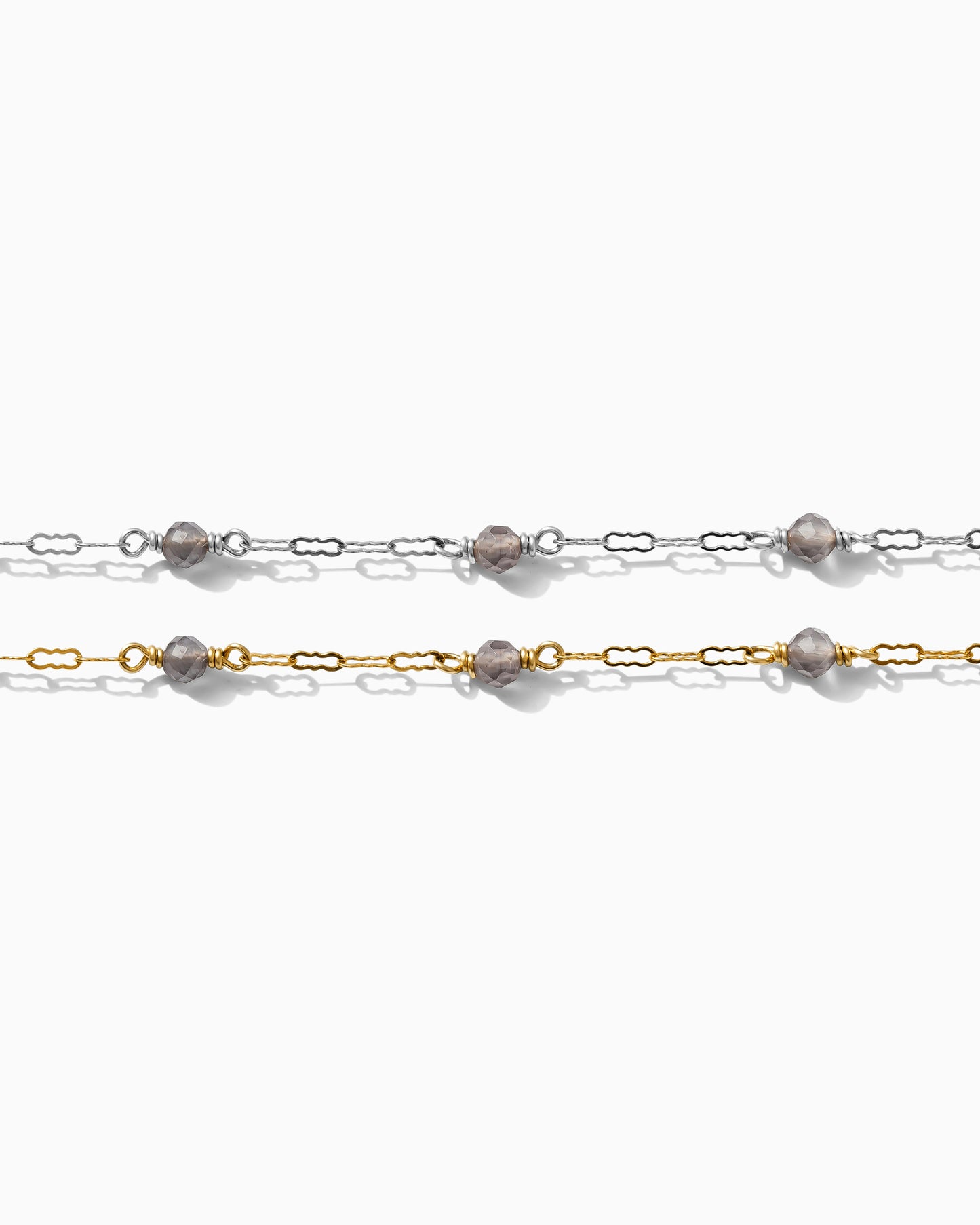 Genuine Labradorite Crinkle Chain, S78, G78
