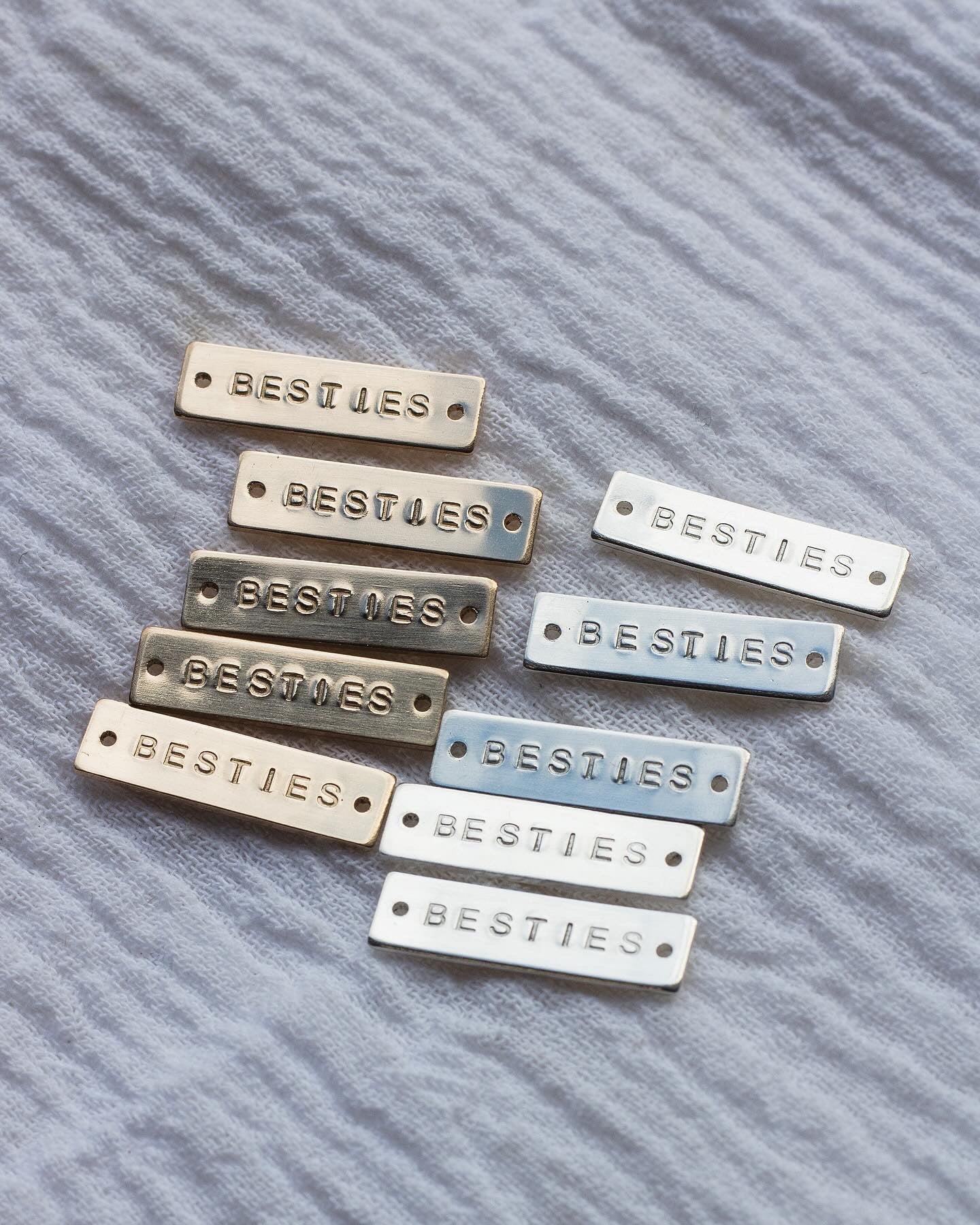 Custom, Hand Stamped Bar Connector, CN89