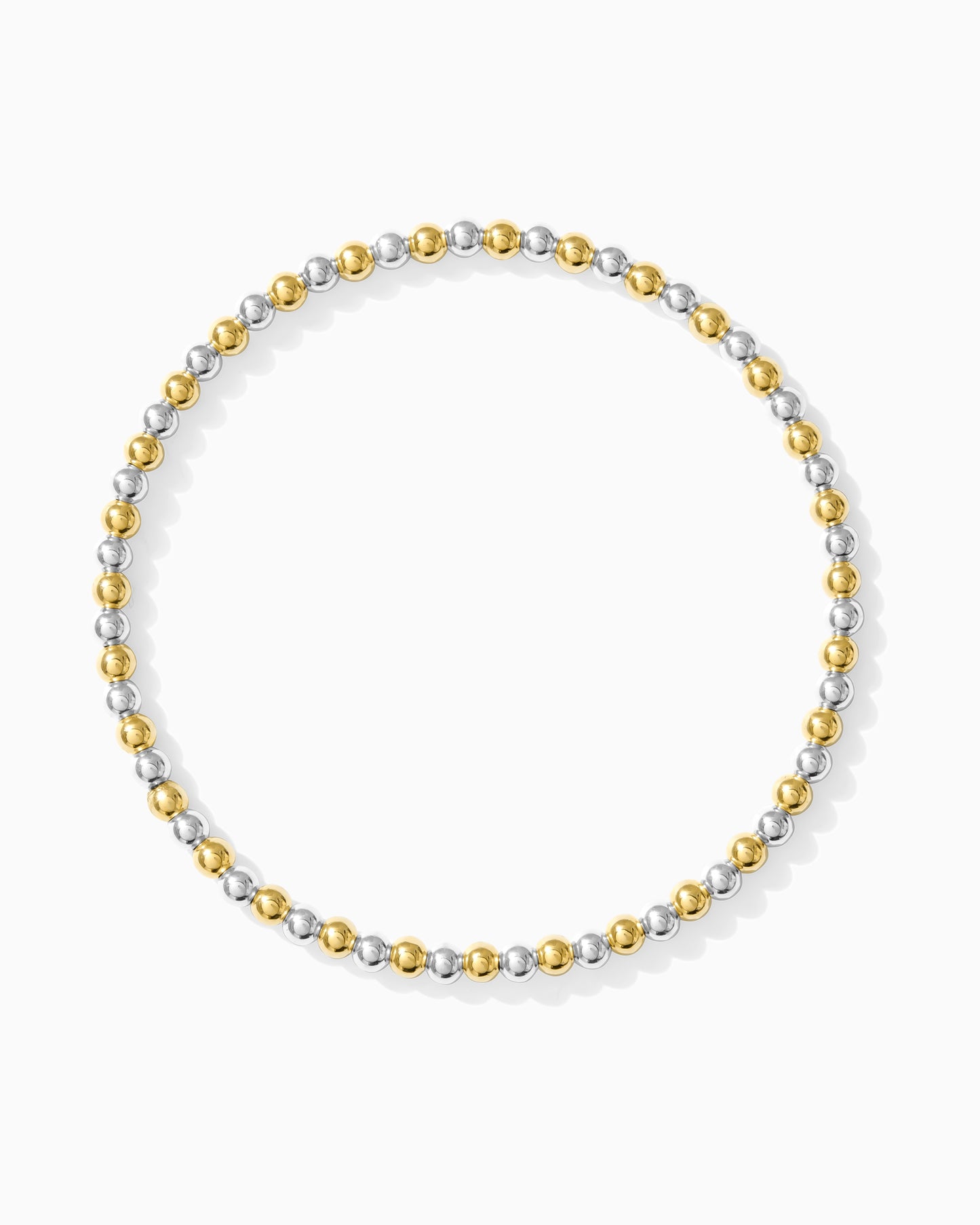 3mm Two Tone Beaded Bracelet, BR41