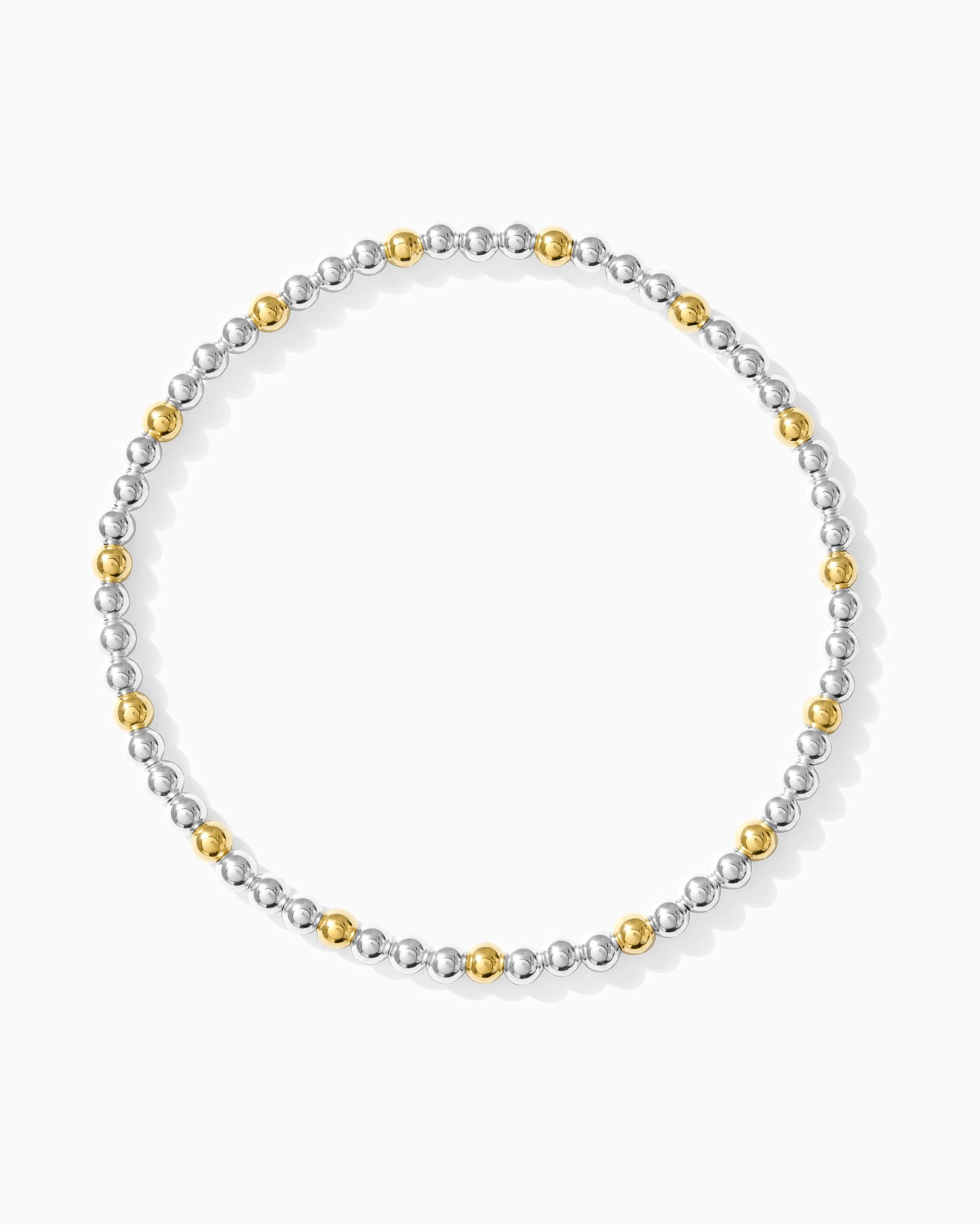 3mm Two Tone Beaded Bracelet, BR42