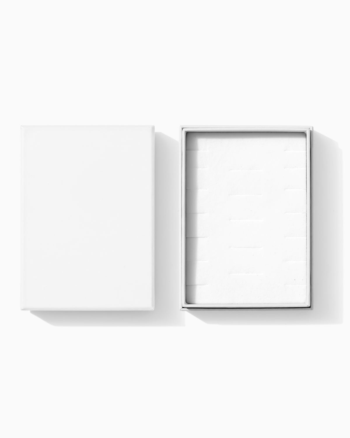 4x5" White Jewelry Gift Box with Foam Insert, AC026