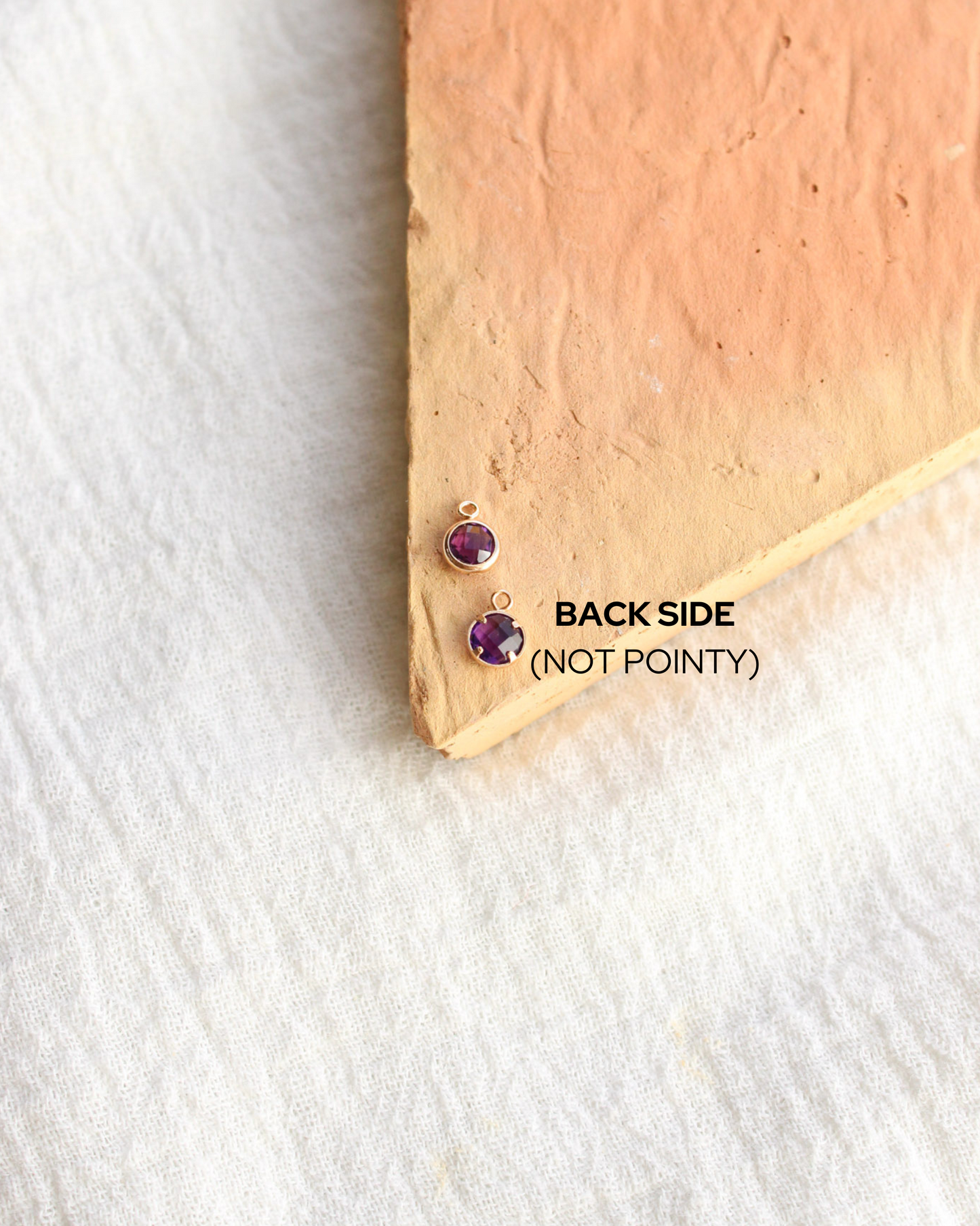 4mm Genuine Birthstone Charm