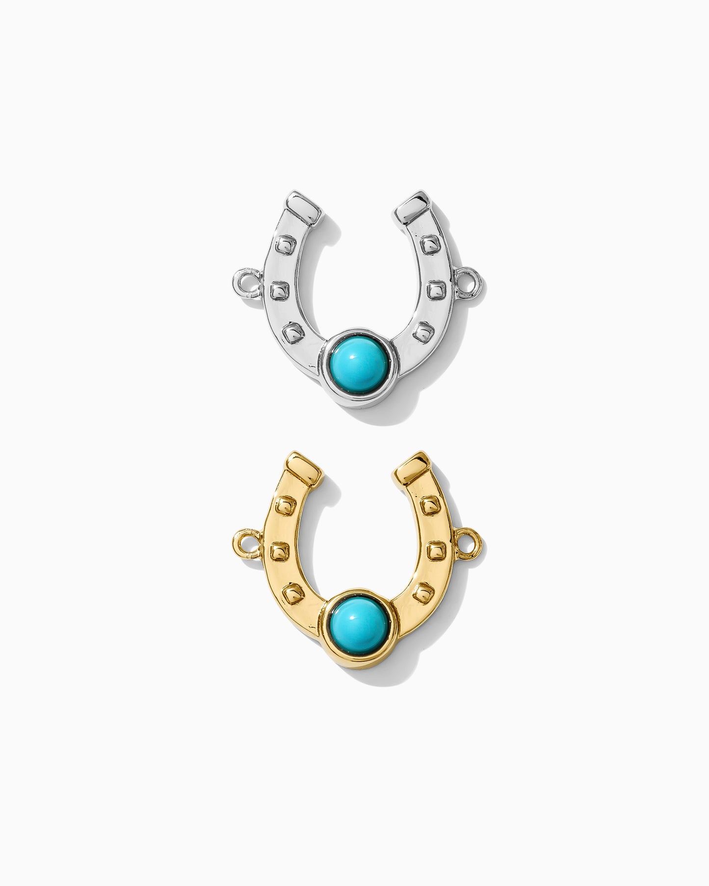 Horseshoe Turquoise Connector, CN157