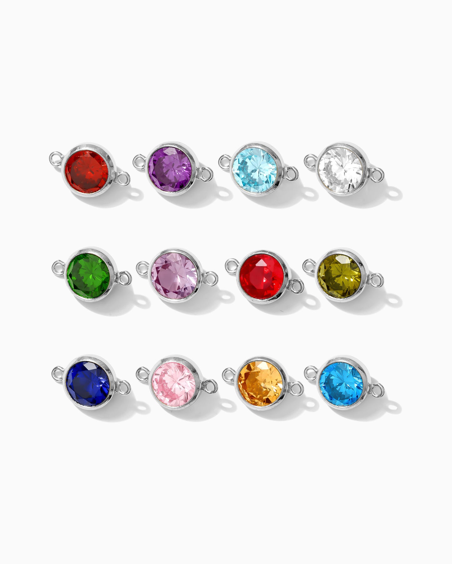 6mm Birthstone Connector, CN195
