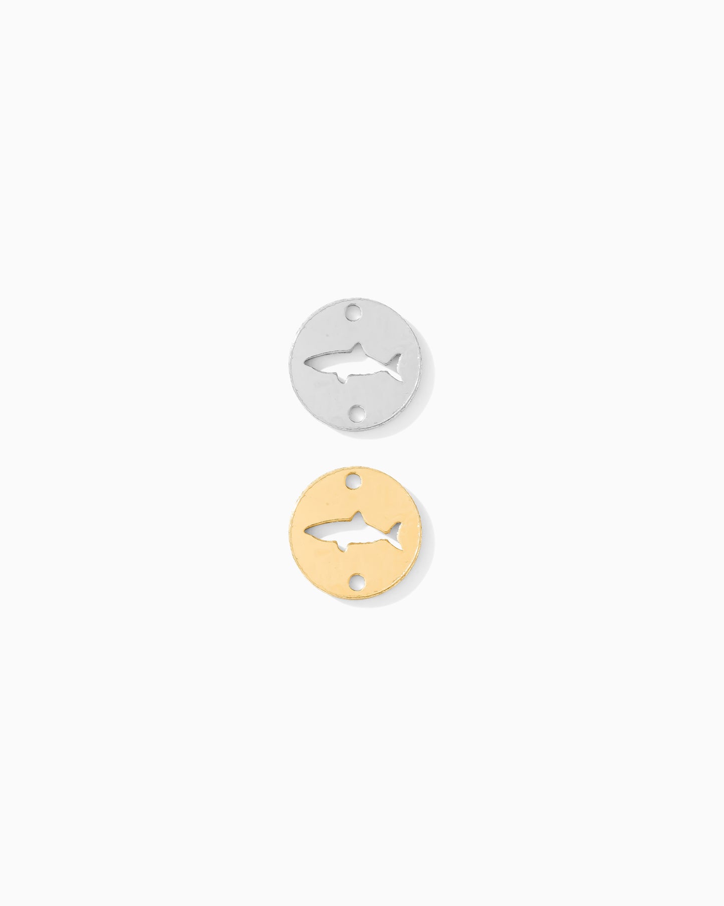 Shark Round Connector Charm, CN360