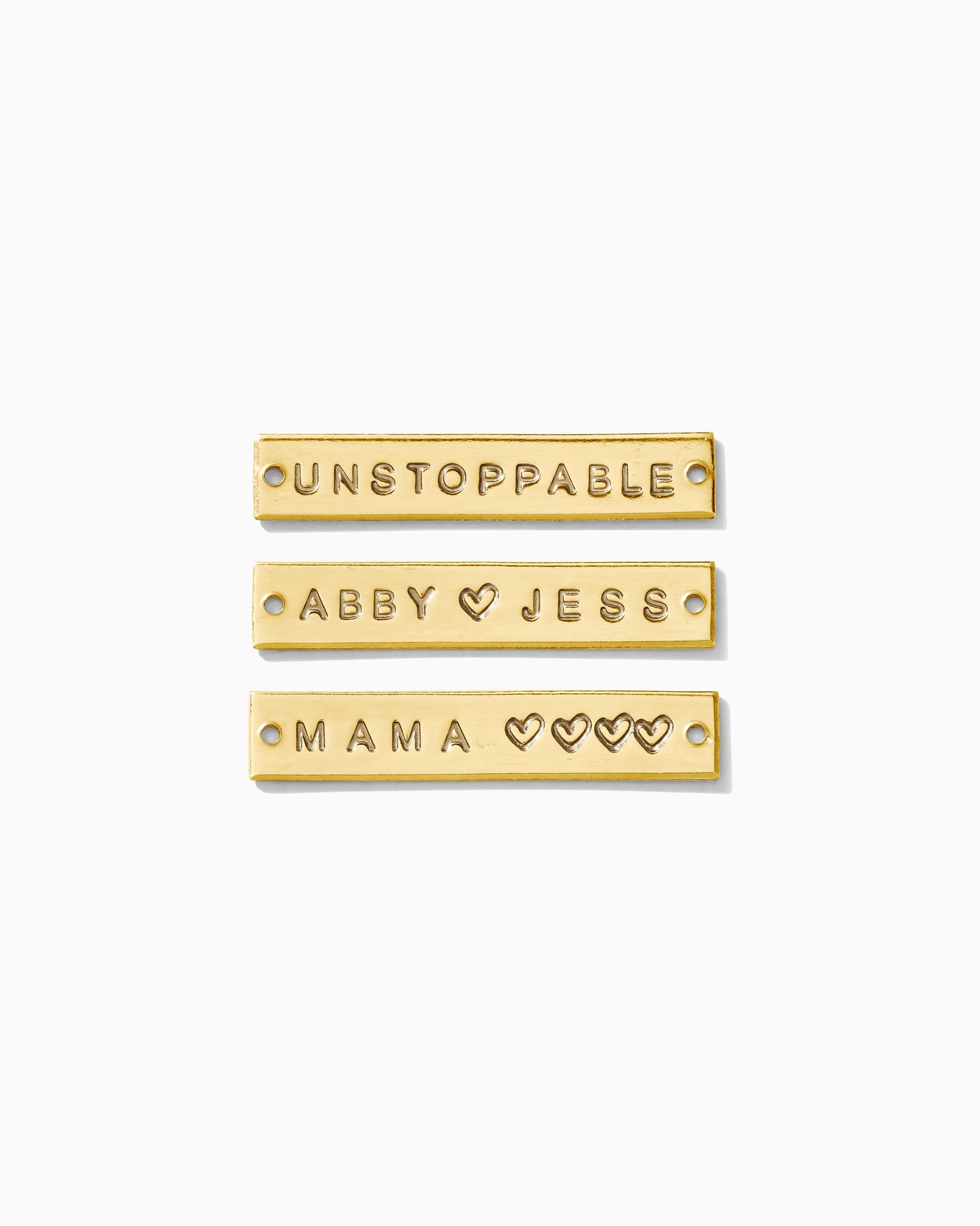 Custom, Hand Stamped Bar Connector, CN334