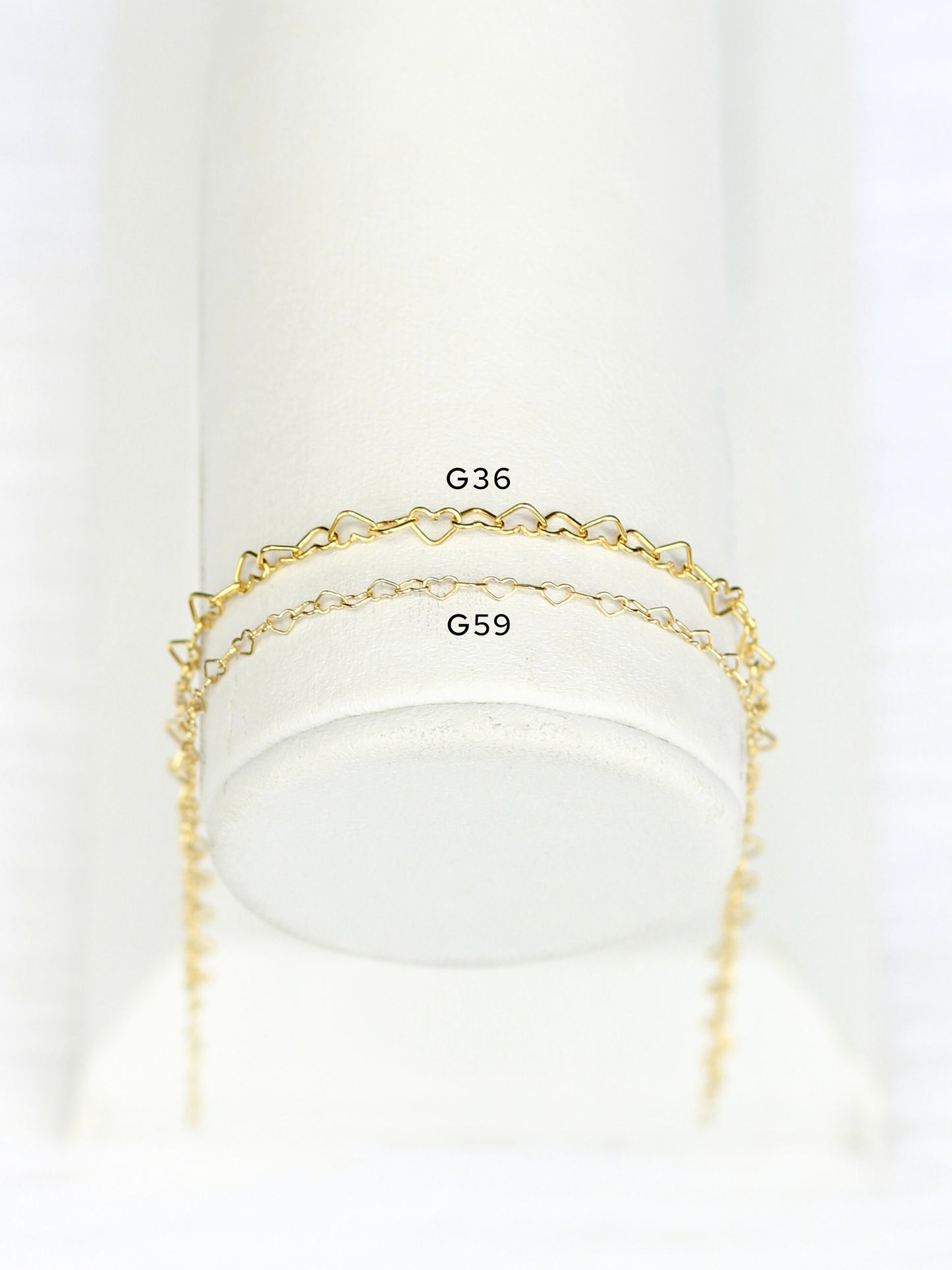 1.6mm Heart Chain, S59, G59