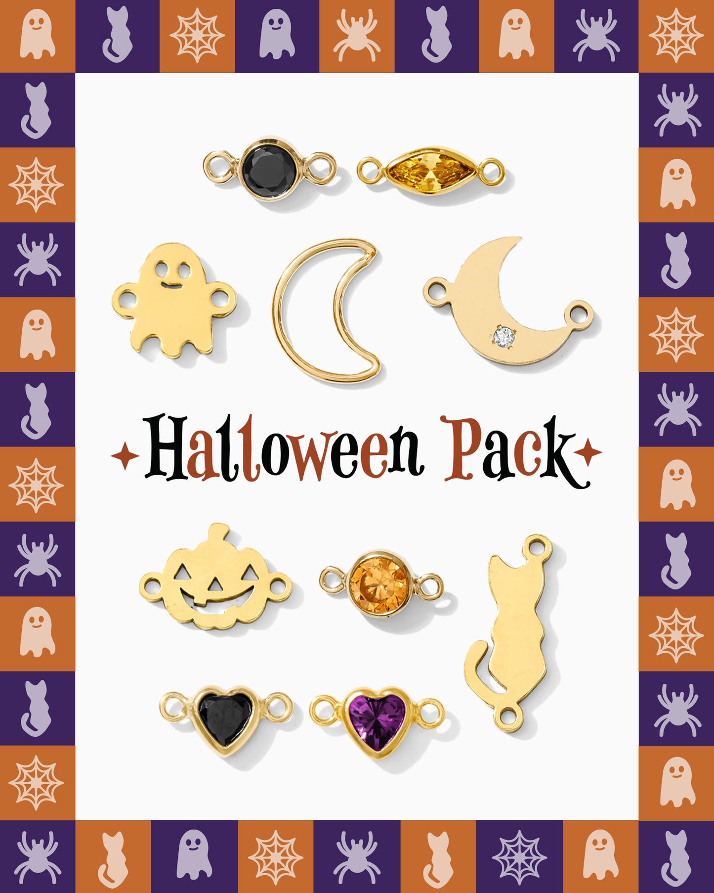 Halloween Connectors Pack - Gold