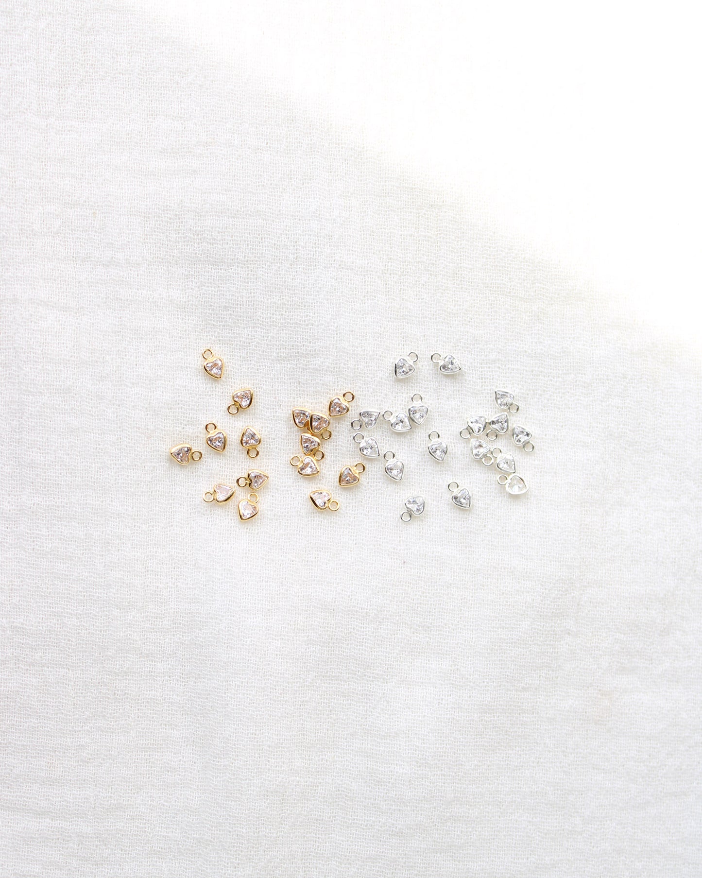 3mm Heart Bezel Charm, CH271