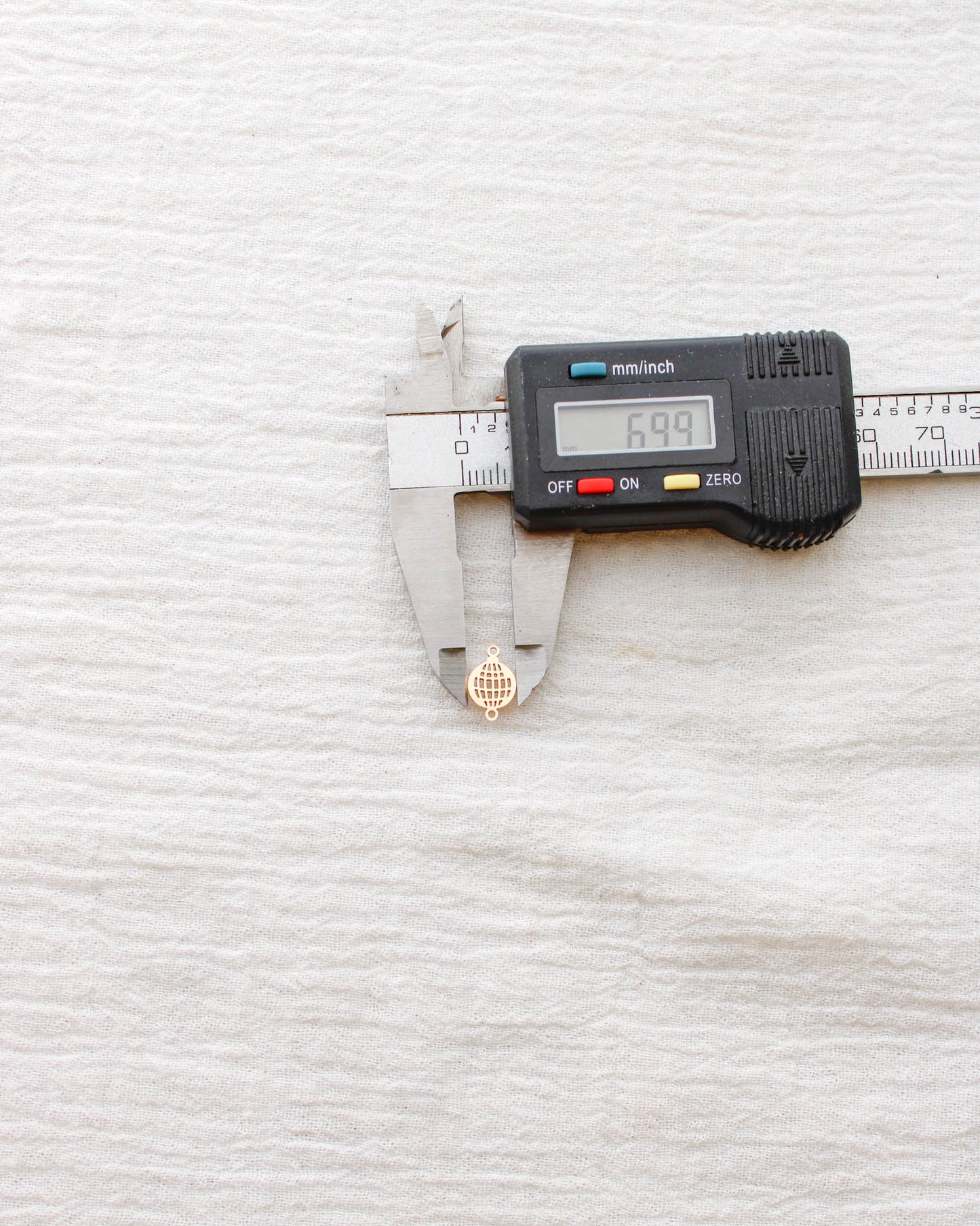 Disco Ball Connector Charm, CN376