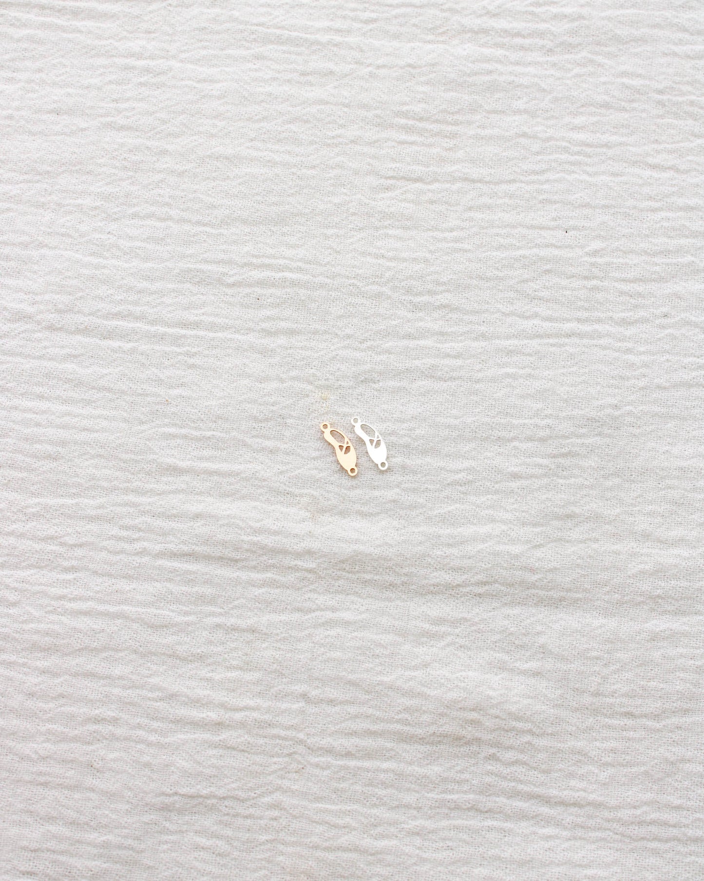 Ballet Slipper Connector Charm, CN380