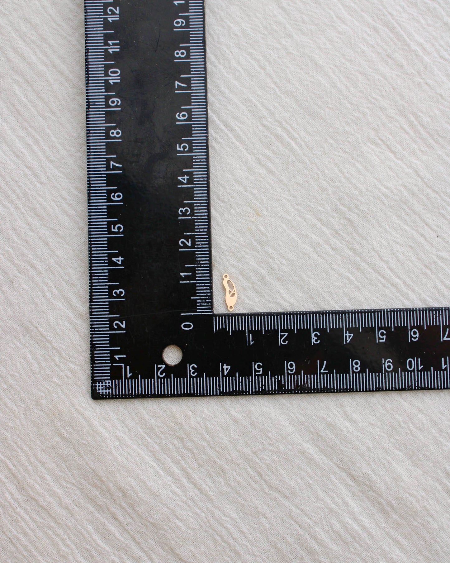 Ballet Slipper Connector Charm, CN380