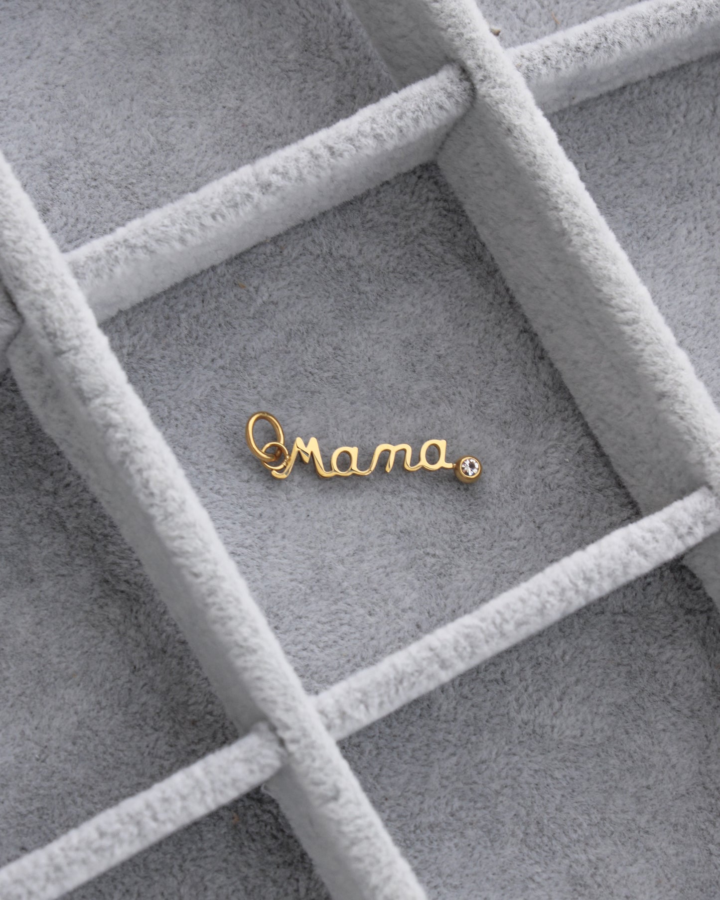 Mama with CZ PVD Charm, CH347