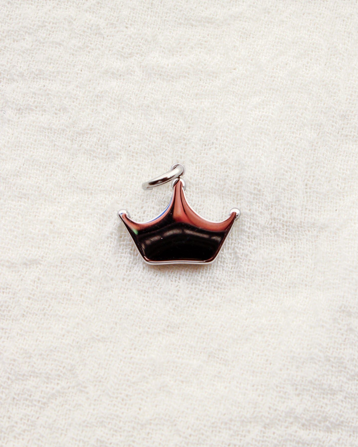 Crown PVD Charm w/ Cubic Zirconia, CH356