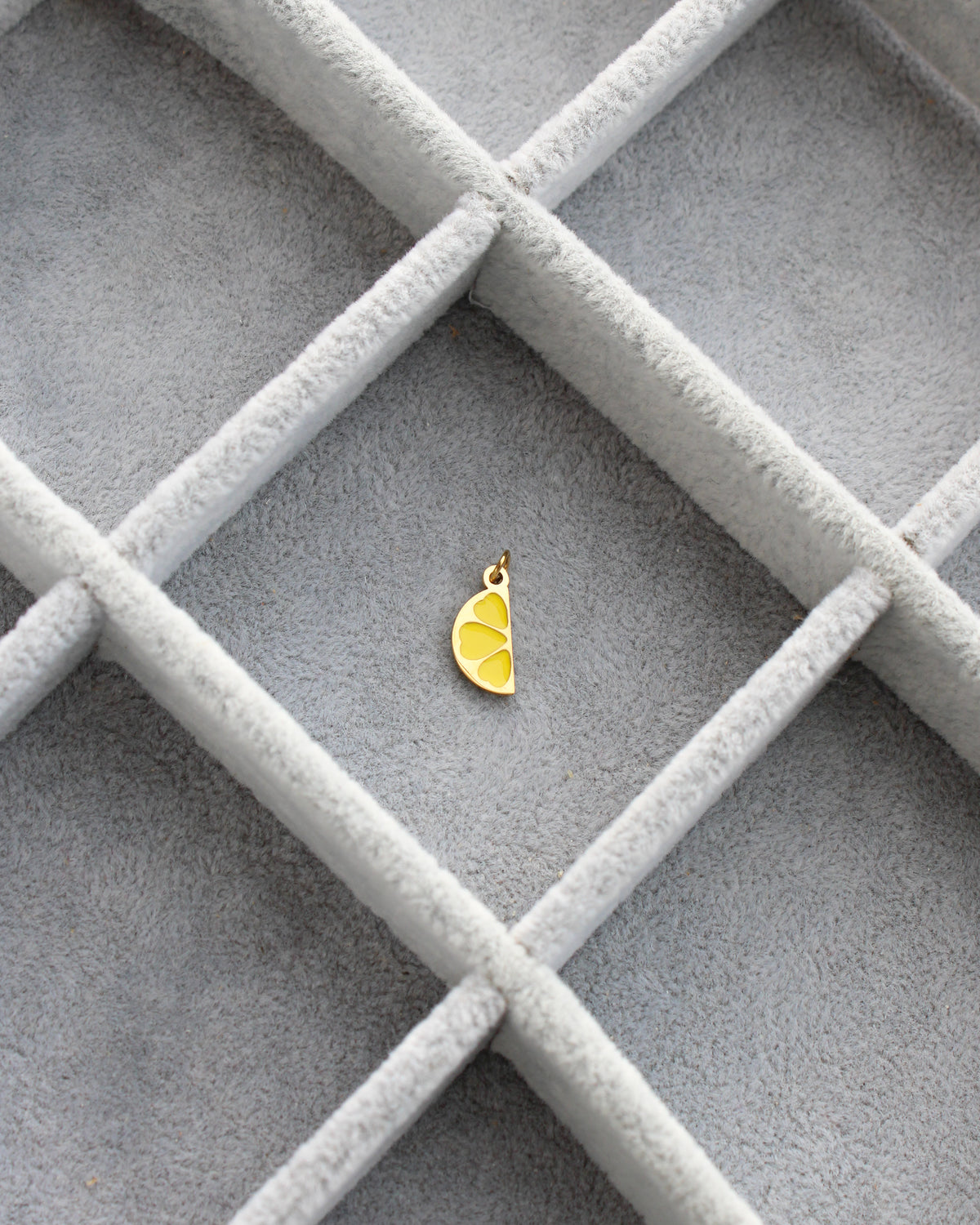 14mm Lemon Slice PVD Charm, CH465