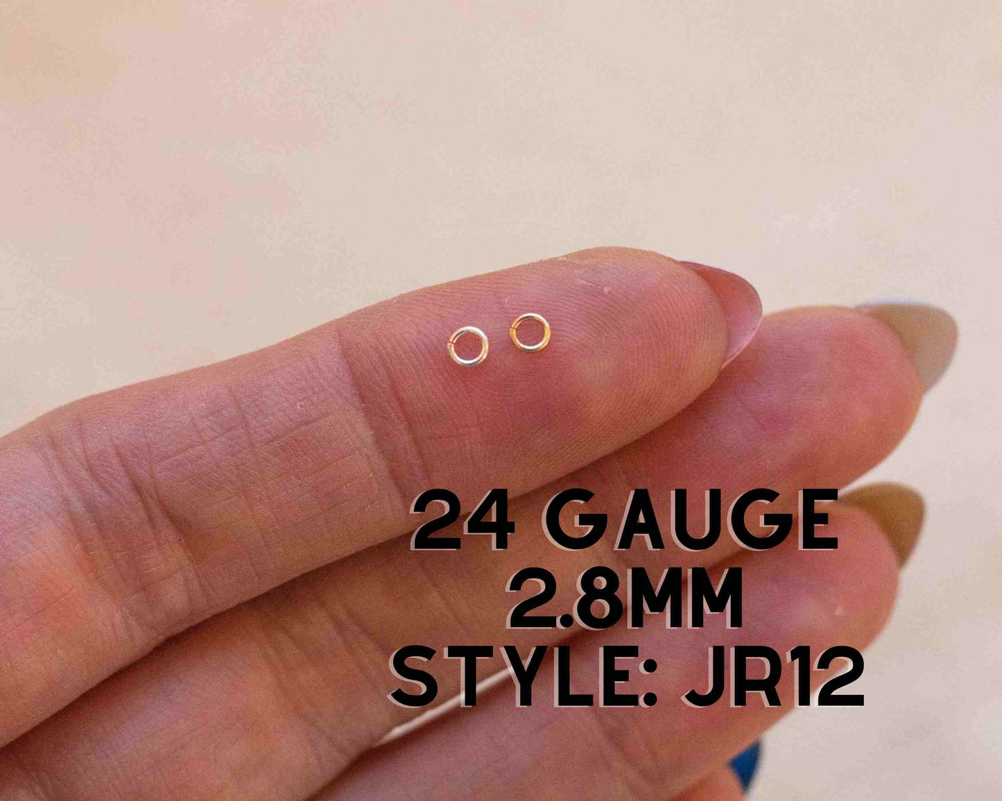 Jump Rings 2.8mm OD, 24g, JR12