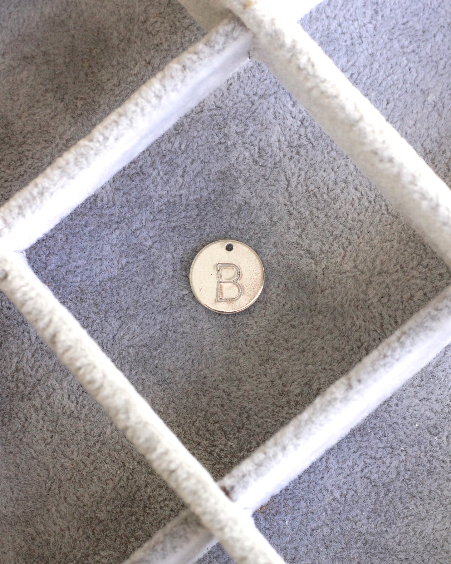 12.7mm Letter Circle Charm, CH248