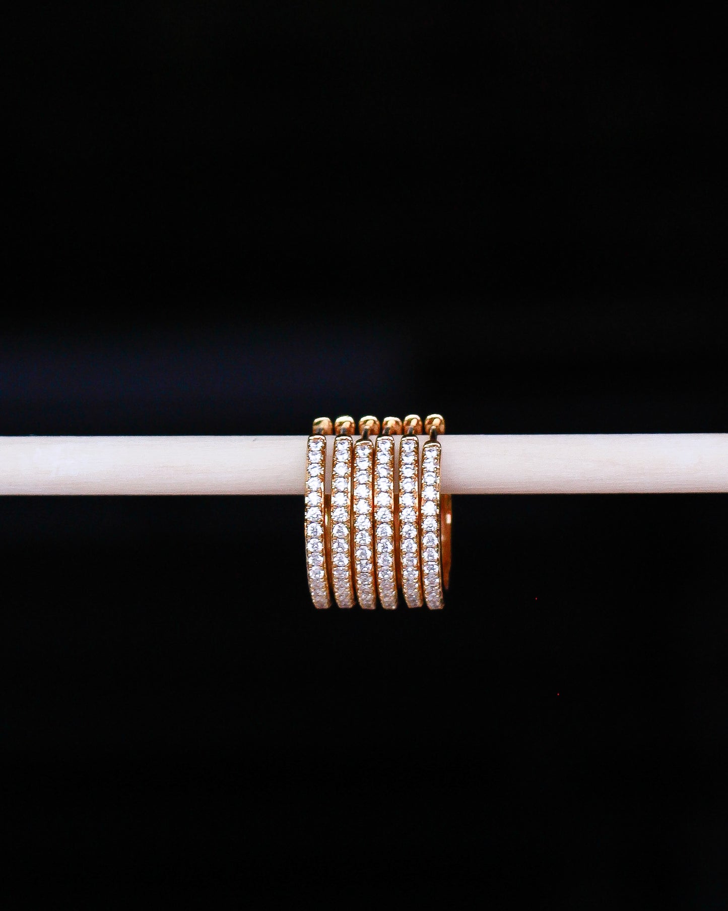 20mm Cubic Zirconia Hoop Earrings, E42