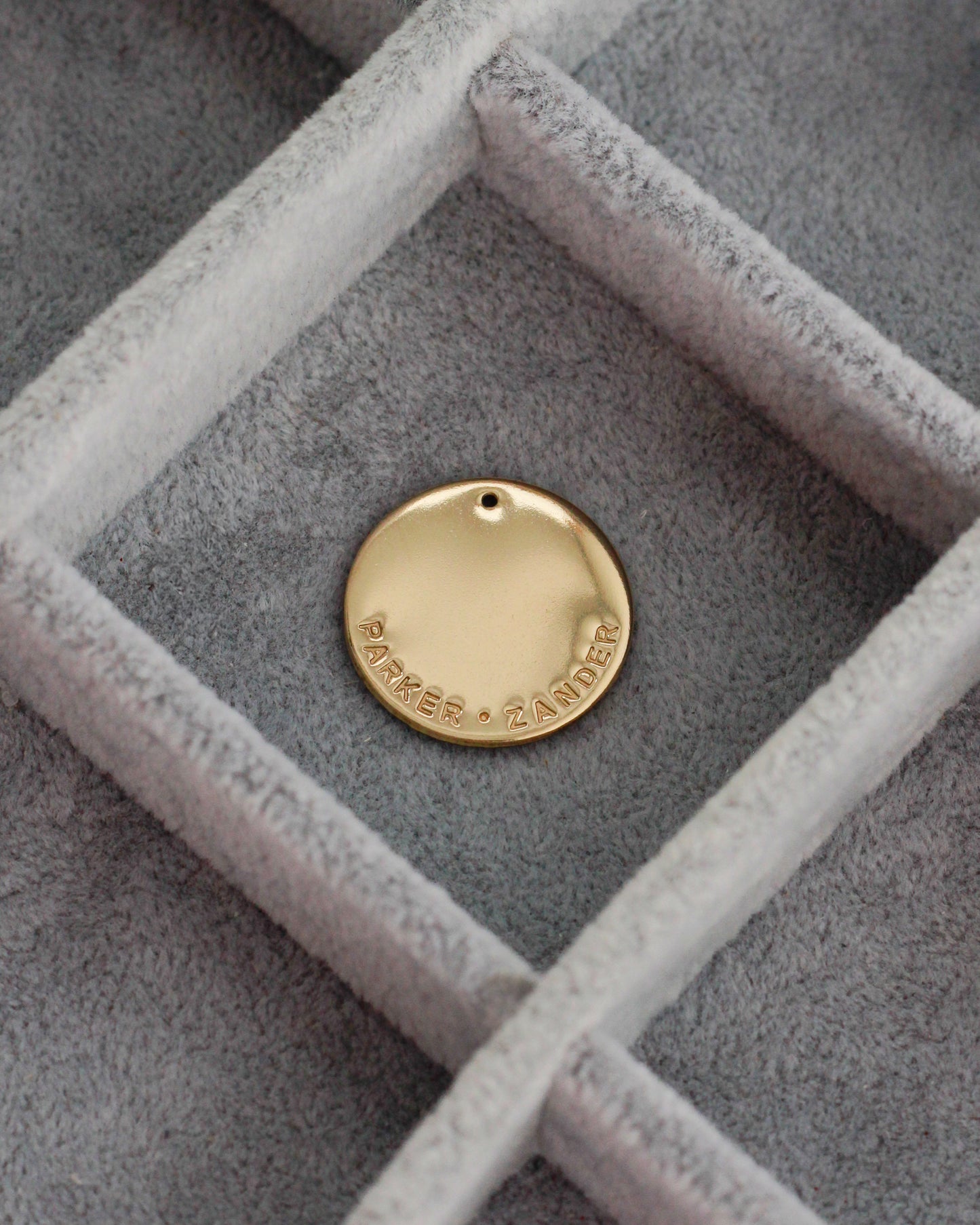22mm Custom Circle Outer Text Charm, CH194