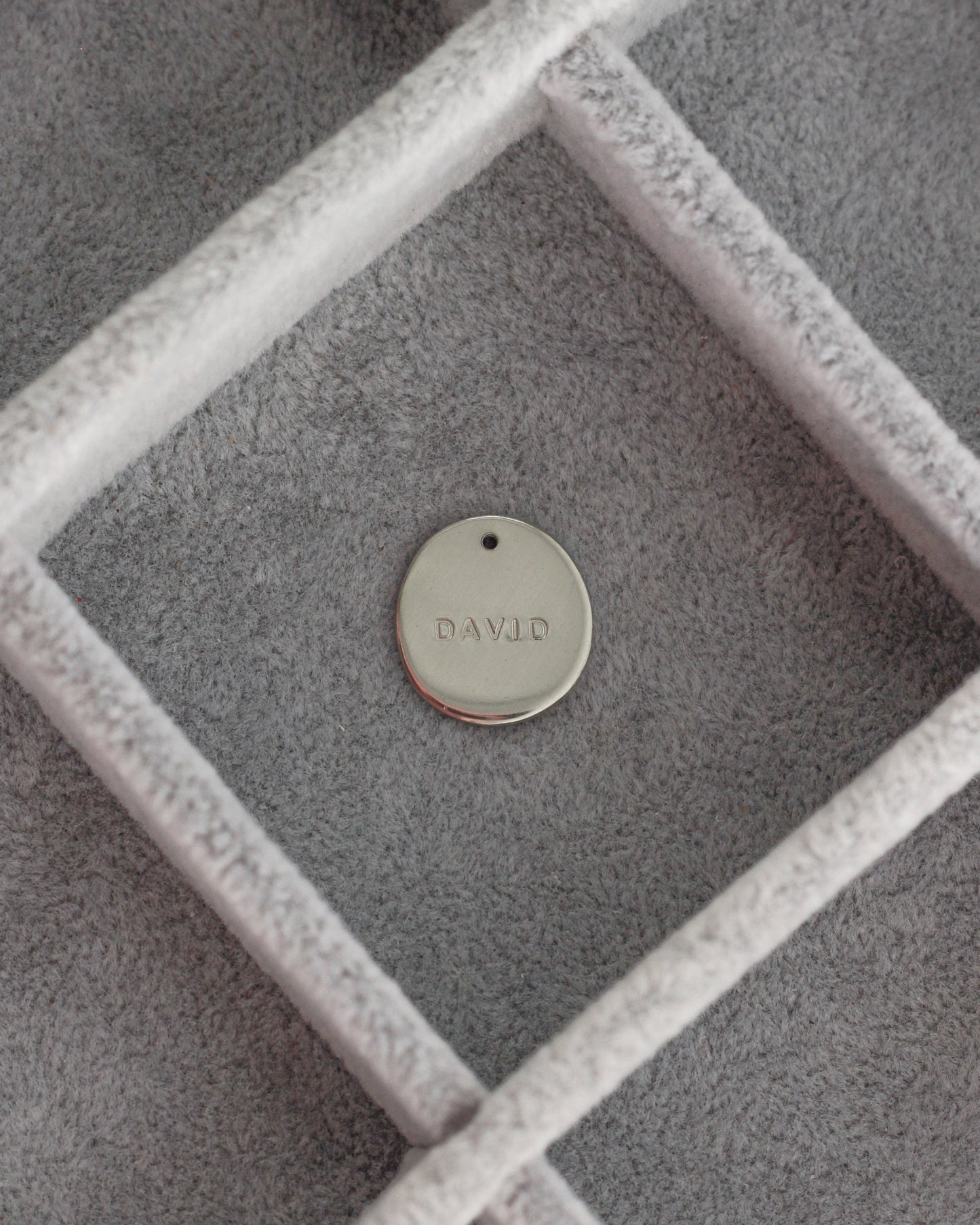 15x14mm Organic Circle with Custom Text Charm, CH207