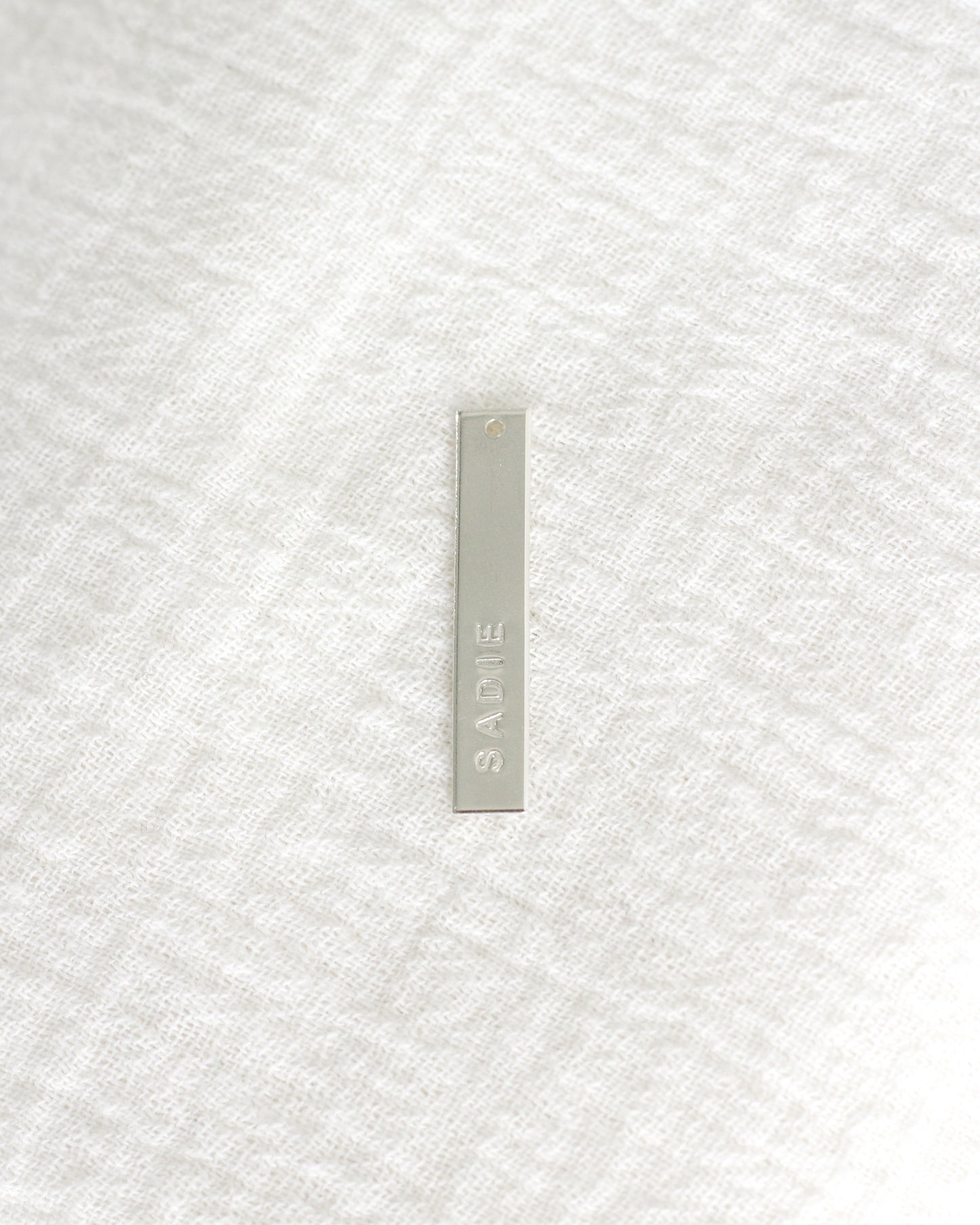 1"x5mm Custom Text Bar Charm, CH203