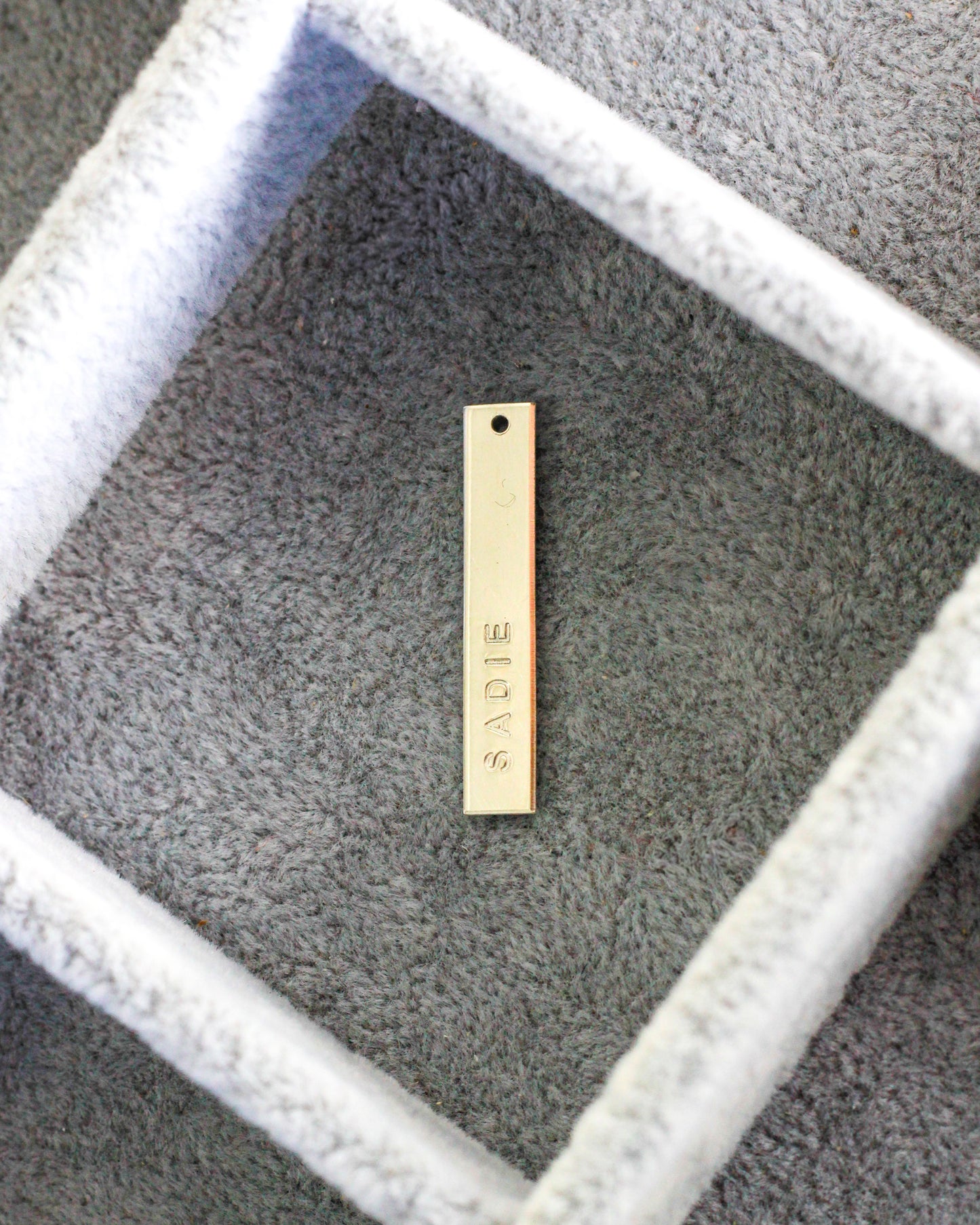 1"x5mm Custom Text Bar Charm, CH203