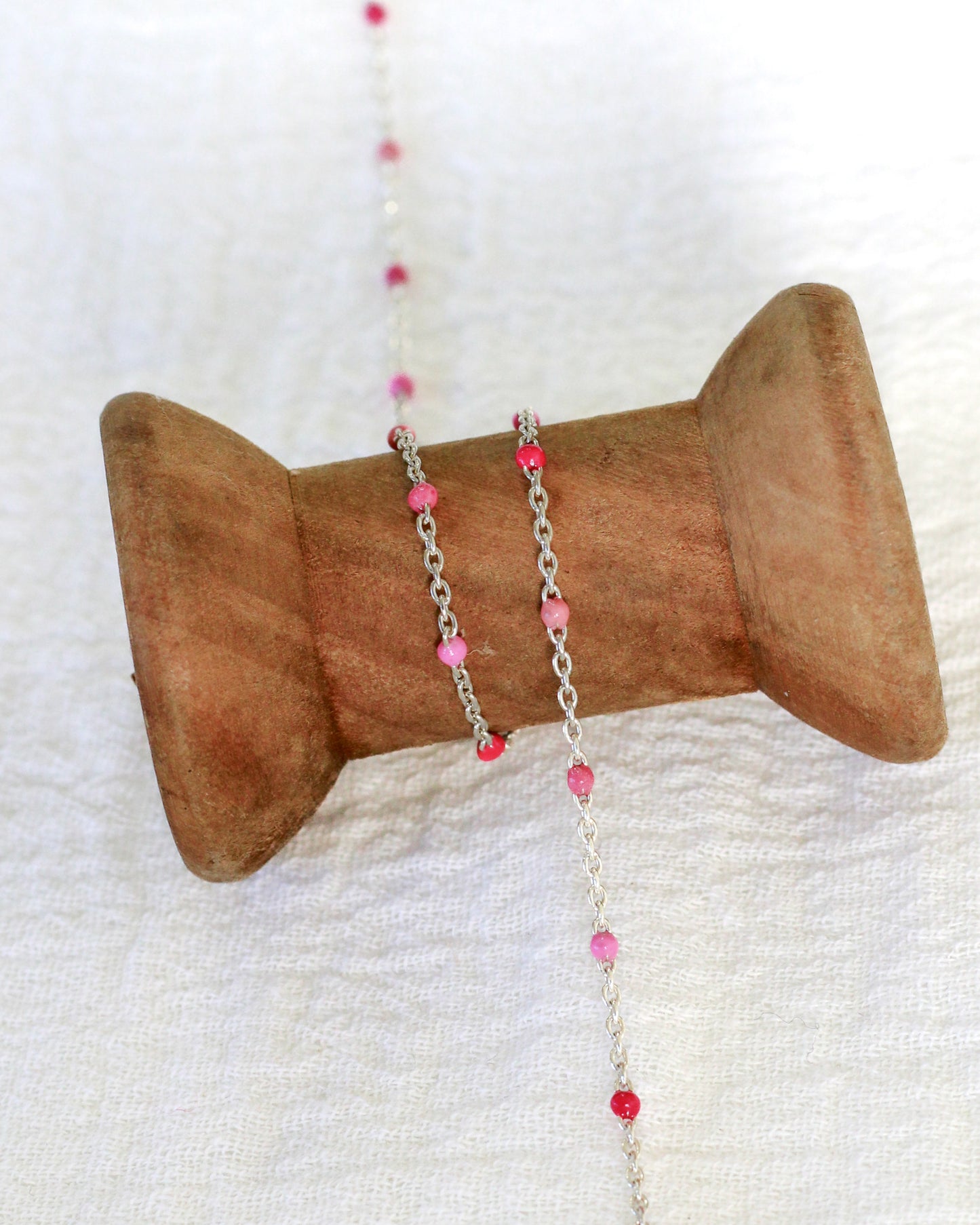 1mm Flat Cable with Pink Enamel Dots, S86