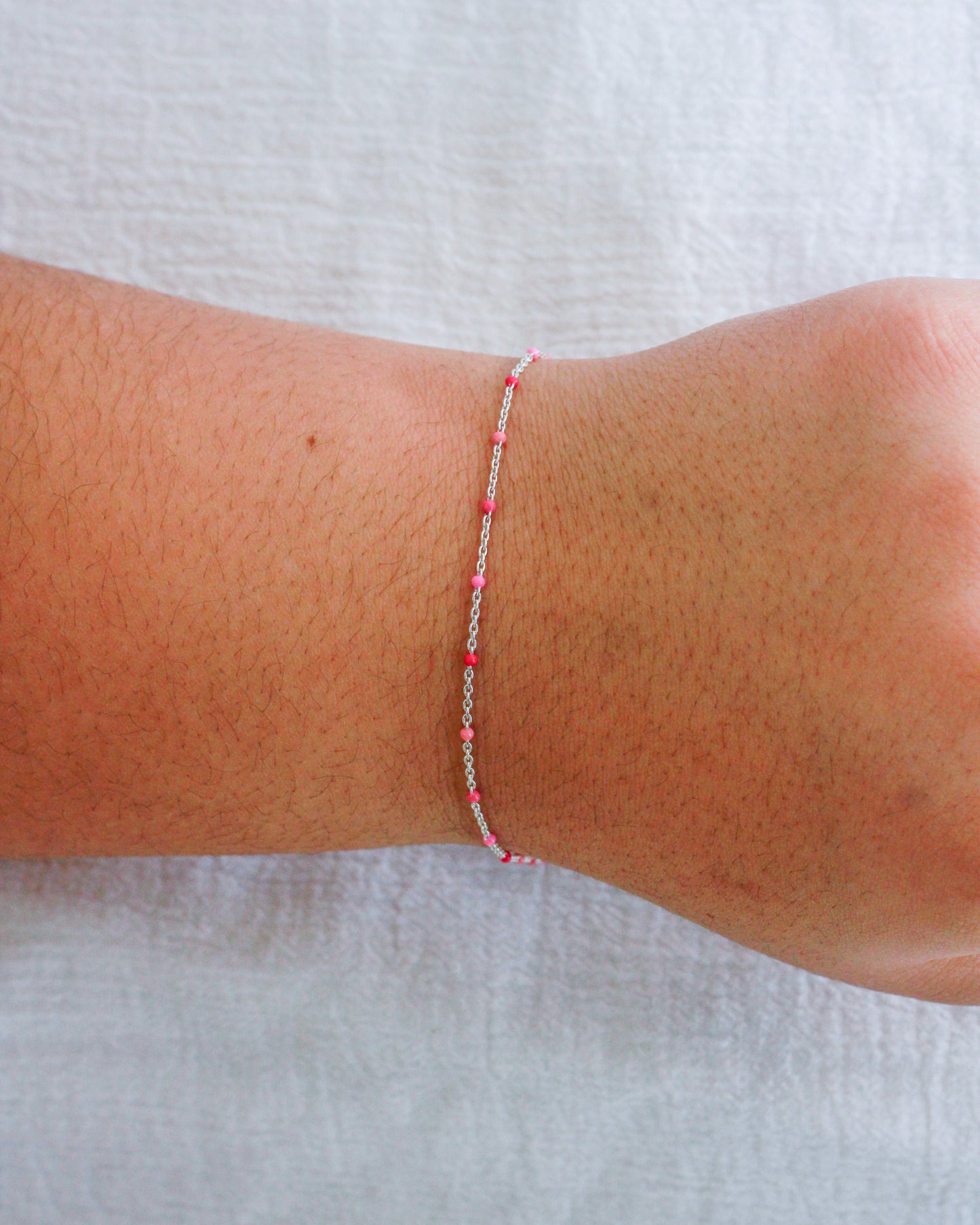 1mm Flat Cable with Pink Enamel Dots, S86