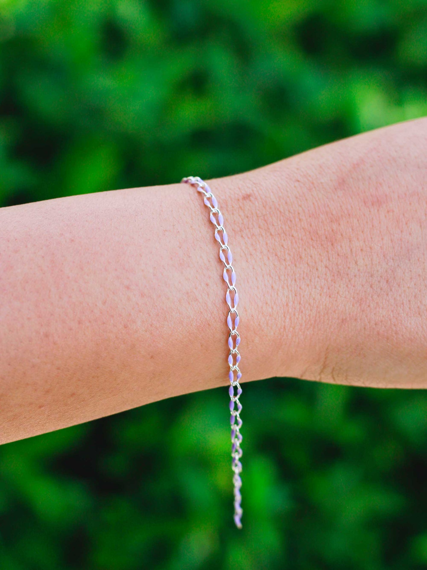 Lavender Enamel Chain, SP119