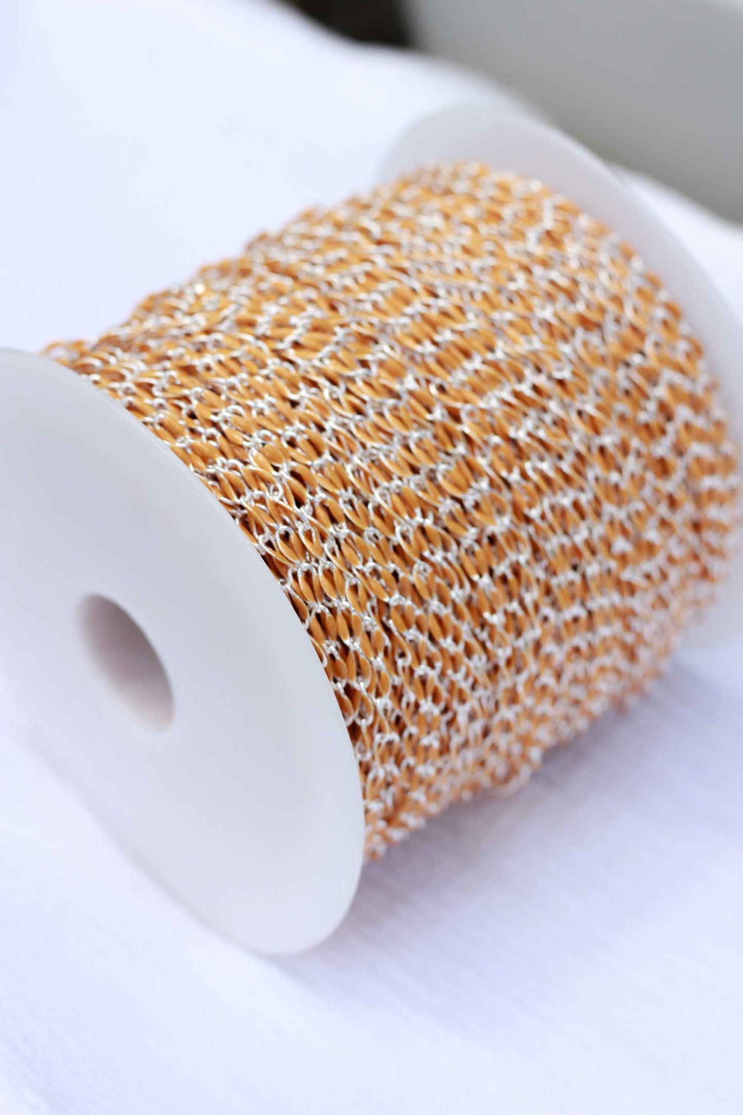 Mustard Yellow Enamel Chain, SP126
