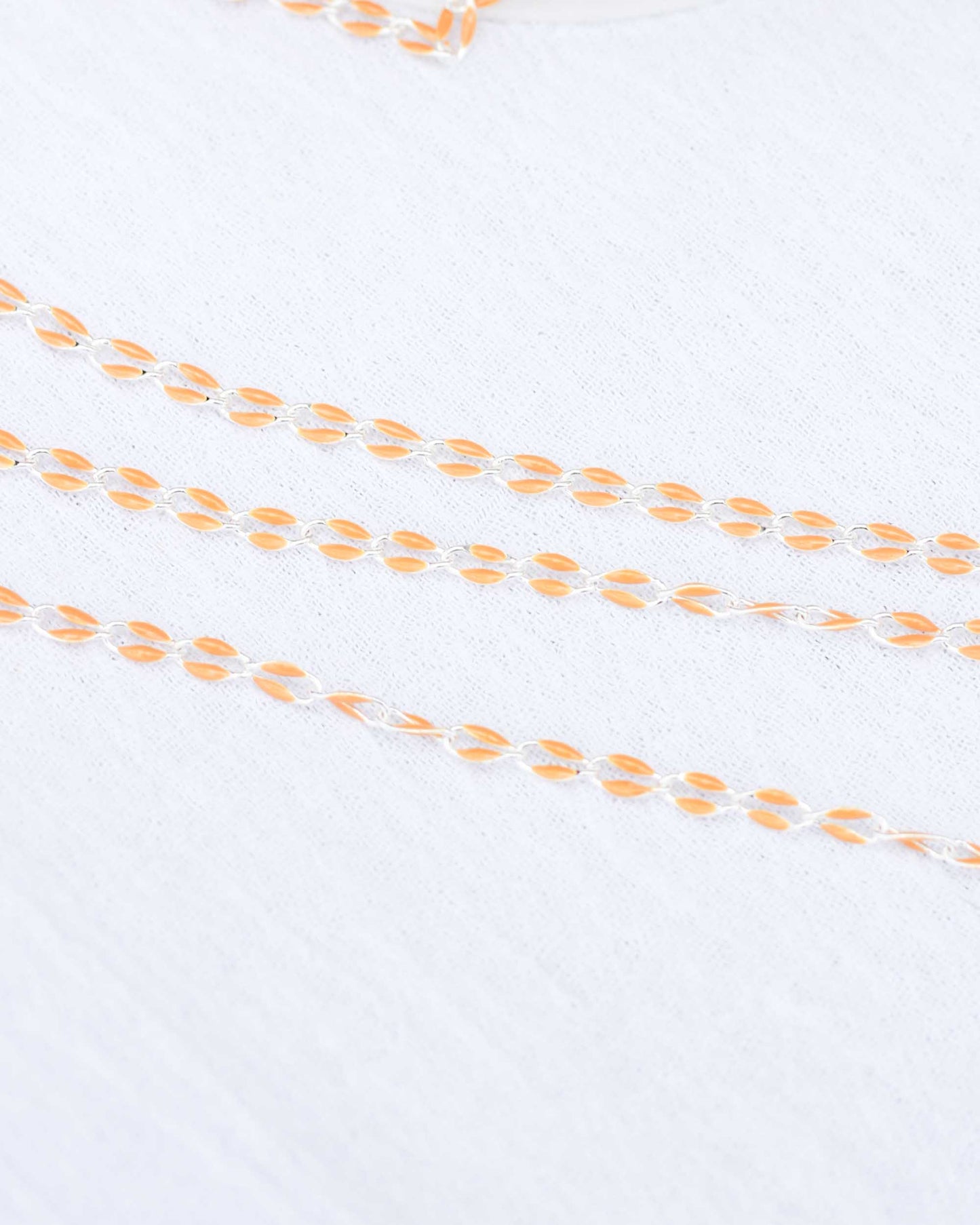 Mustard Yellow Enamel Chain, SP126