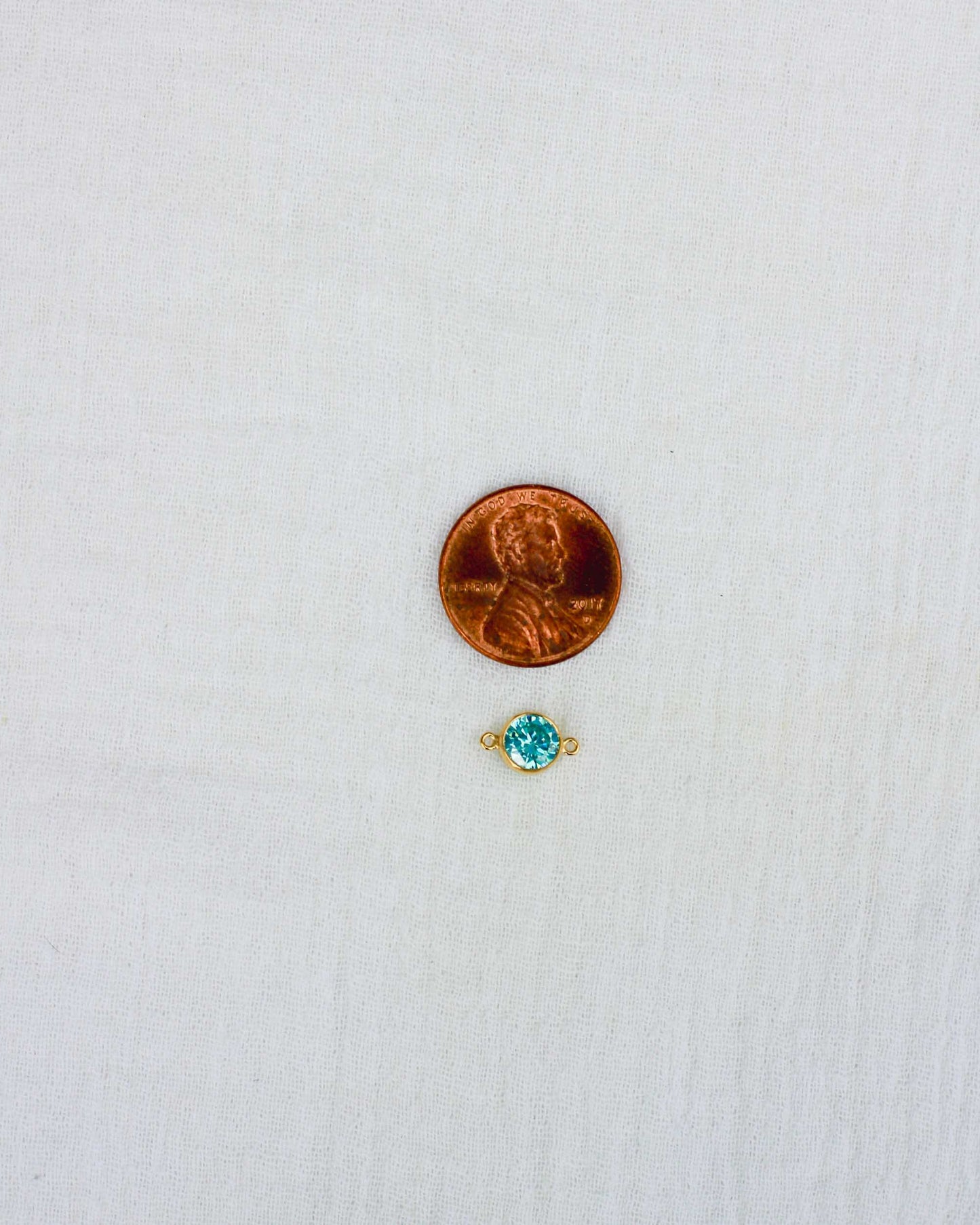 6mm Birthstone Connector, CN195