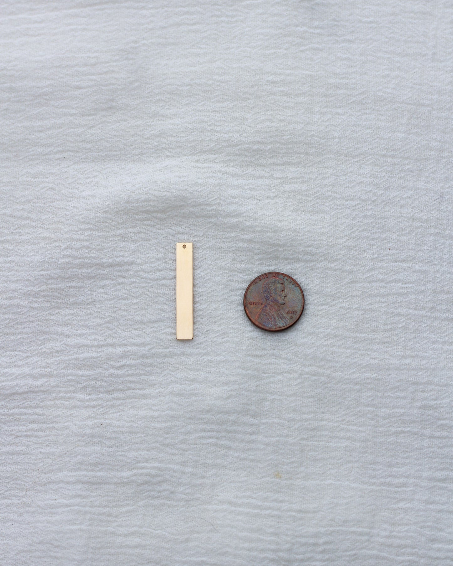 1.20" Blank Rectangle Charm, B90