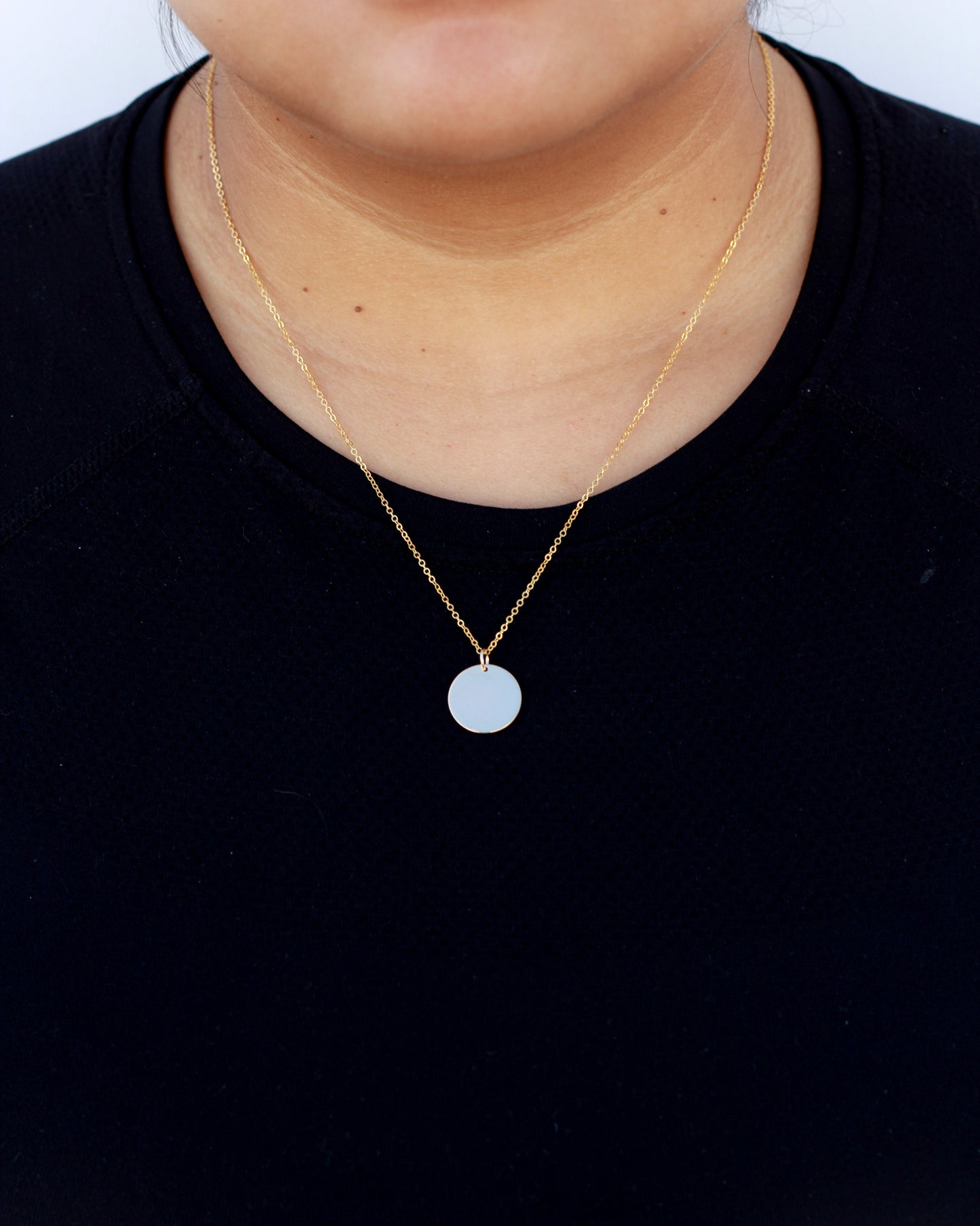 15.9mm Blank Disc Charm, B72