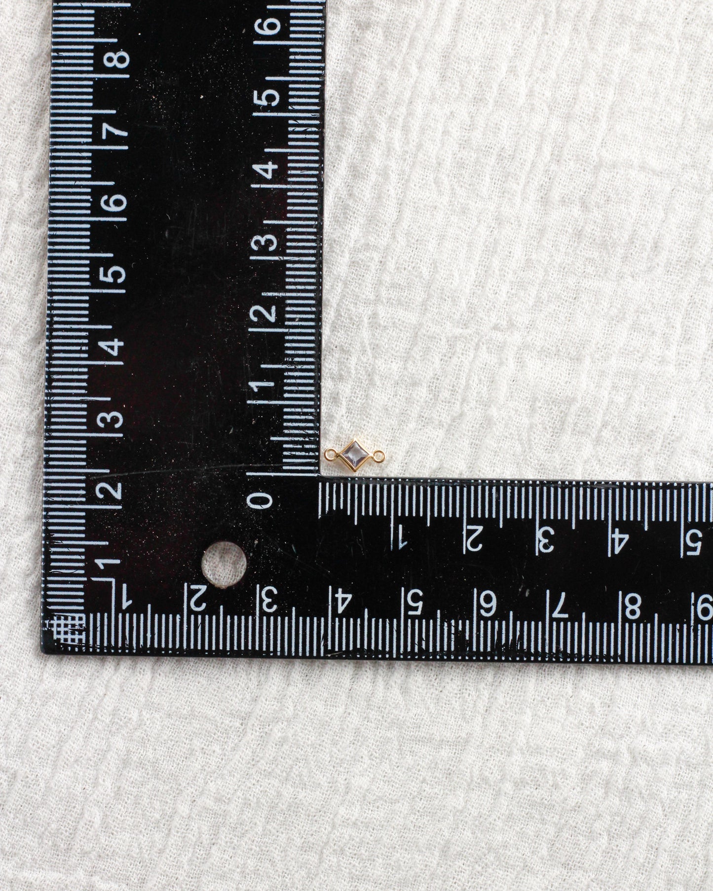 3mm CZ Diamond Shaped Birthstone Connector, CN305