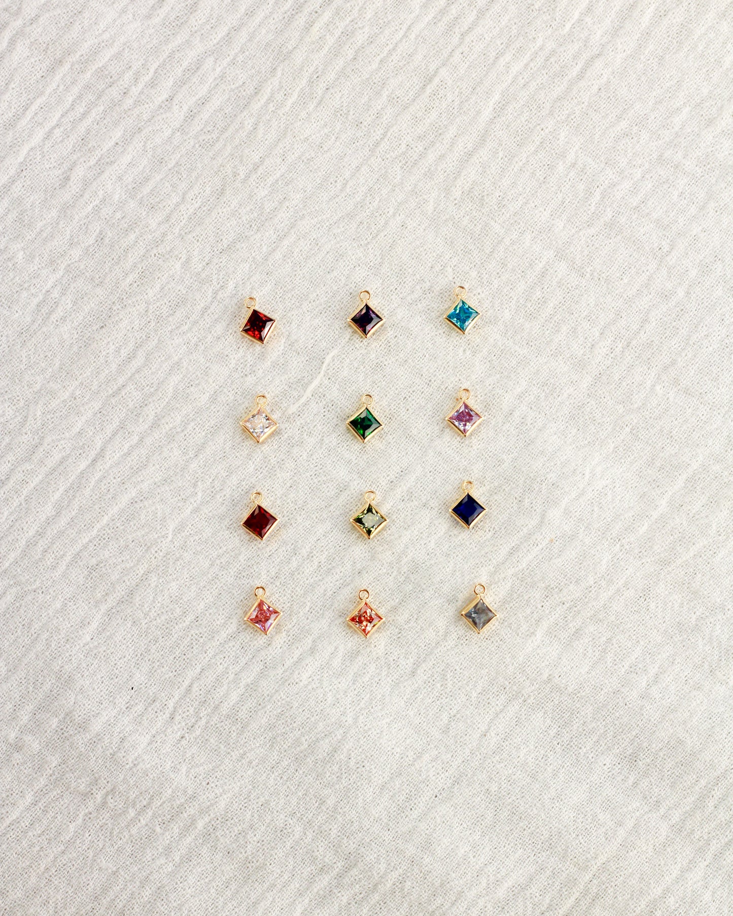 4mm Diamond Birthstone Charm, CH253