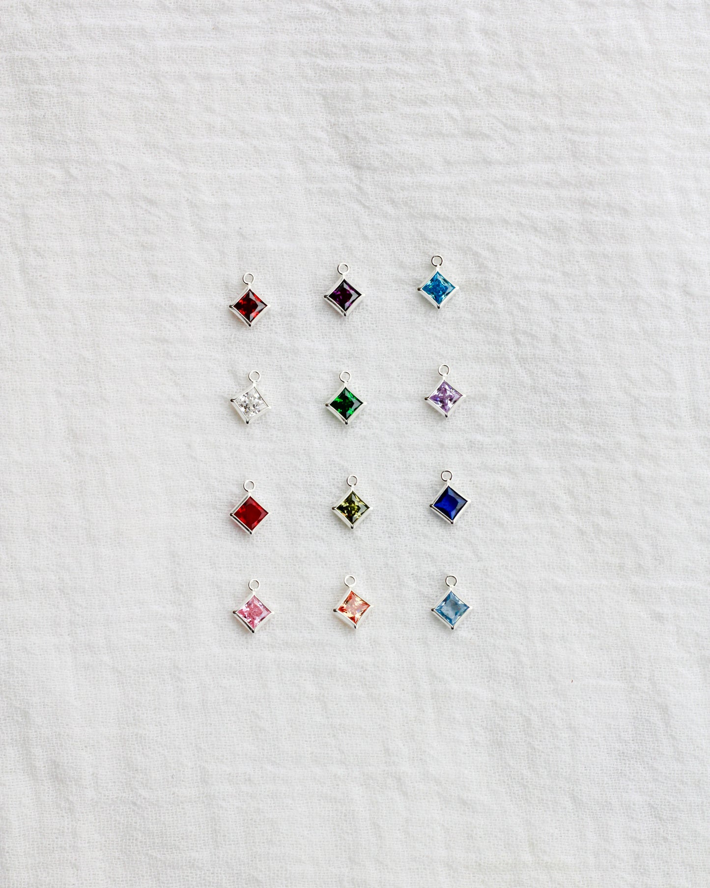 4mm Diamond Birthstone Charm, CH253